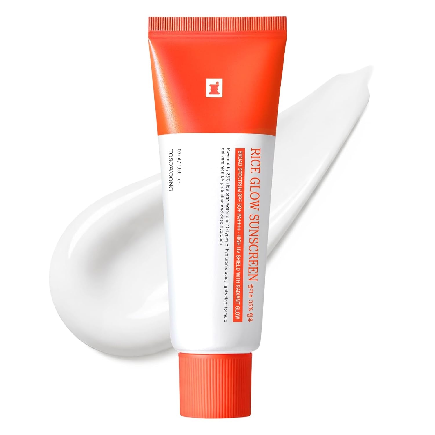 TOSOWOONG Morning Essentials Set – Madagascar Centella Mochi Cleanser for Pores & Rice Glow Sunscreen SPF 50+, Soothing Face Wash and Hydrating UV Protection Bundle - view 2