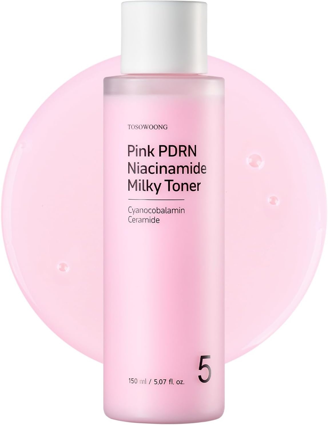 TOSOWOONG Double PDRN Glow Bundle: Hydrating Pink Niacinamide Milky Toner for Barrier Support & Concentrated Pink Peptide 12 Serum for Elasticity – K-Beauty Salmon DNA Routine