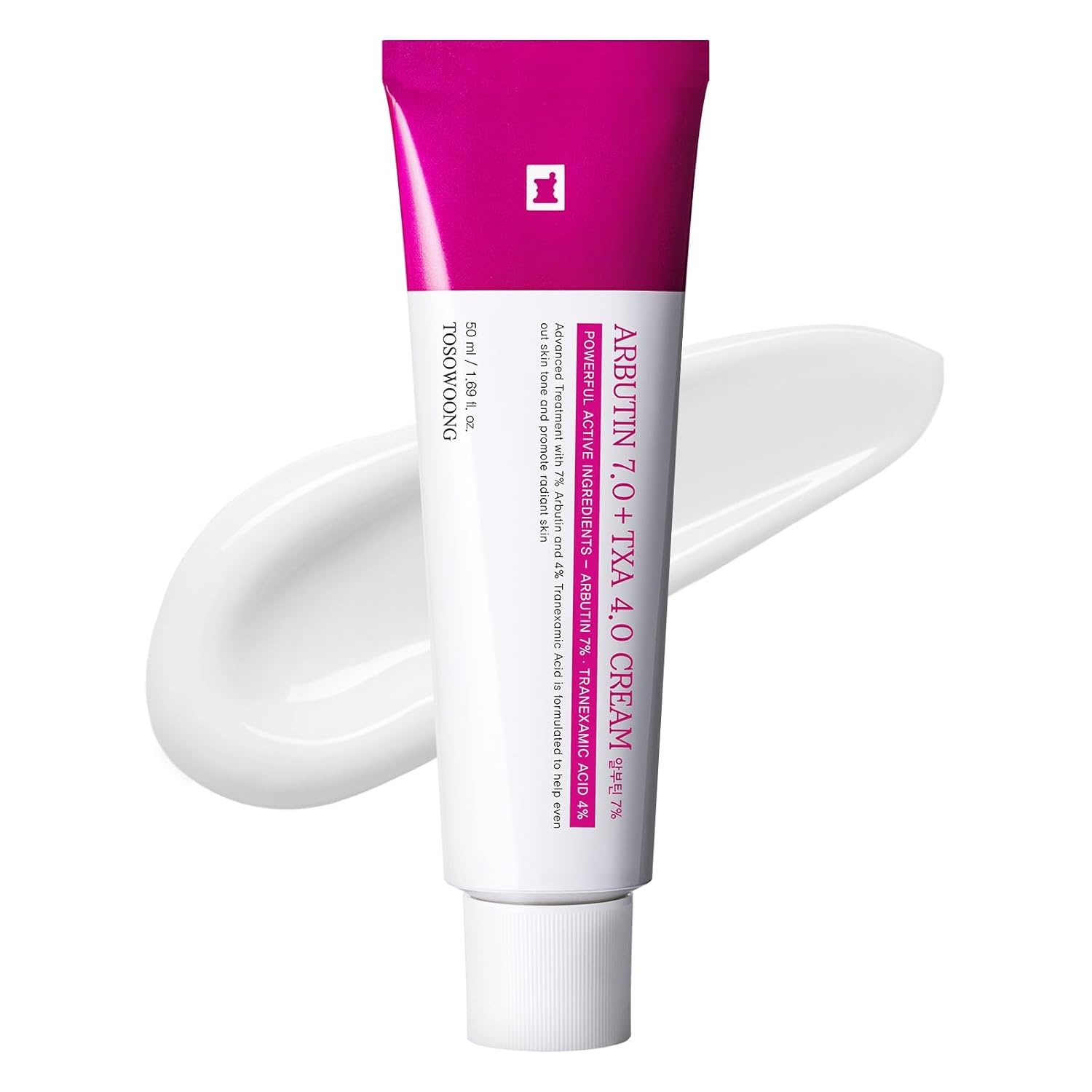 TOSOWOONG Complexion Perfection Duo: Arbutin 7 Tranexamic Acid 4 Cream and Rice Milky Toner for Enhanced Radiance and Hydration