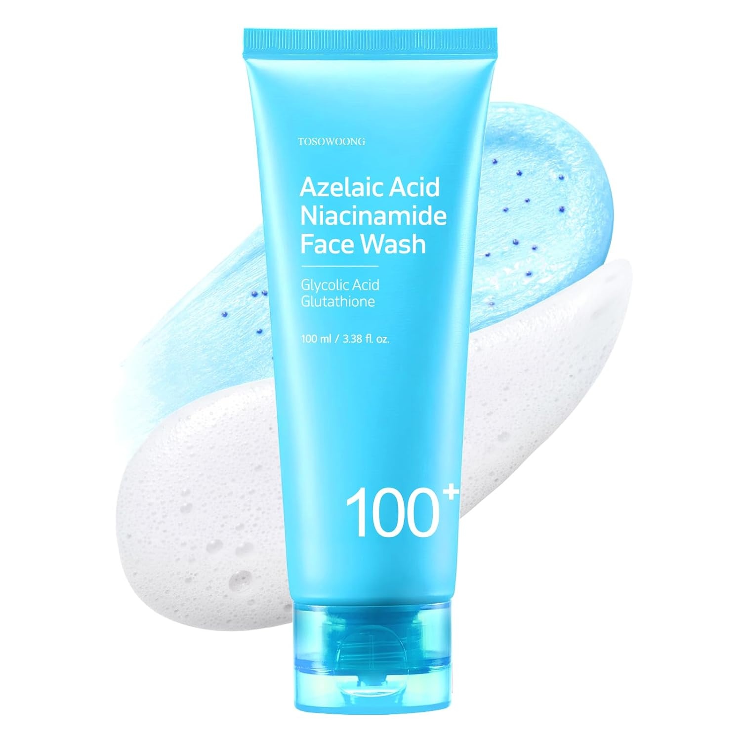 TOSOWOONG Azelaic Acid Duo – 99% Purity Face Wash & 10% Face Serum Set – Redness Soothing, Sebum Control, & Blemish Care for Acne-Prone Skin – Korean Skincare Kit