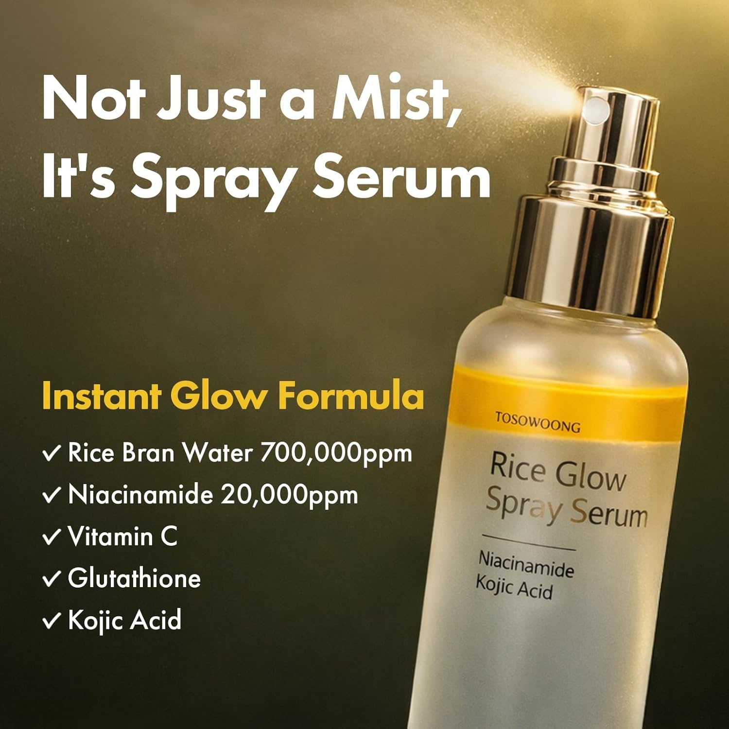 TOSOWOONG Hair and Face Care Duo, Real Biotin Scalp Tonic and Rice Glow Spray Serum, Korean Beauty Set for Thinning Care, Glass Skin Glow, Caffeine, Rosemary Oil, Rice Bran Water, PDRN, K-Beauty - view 6