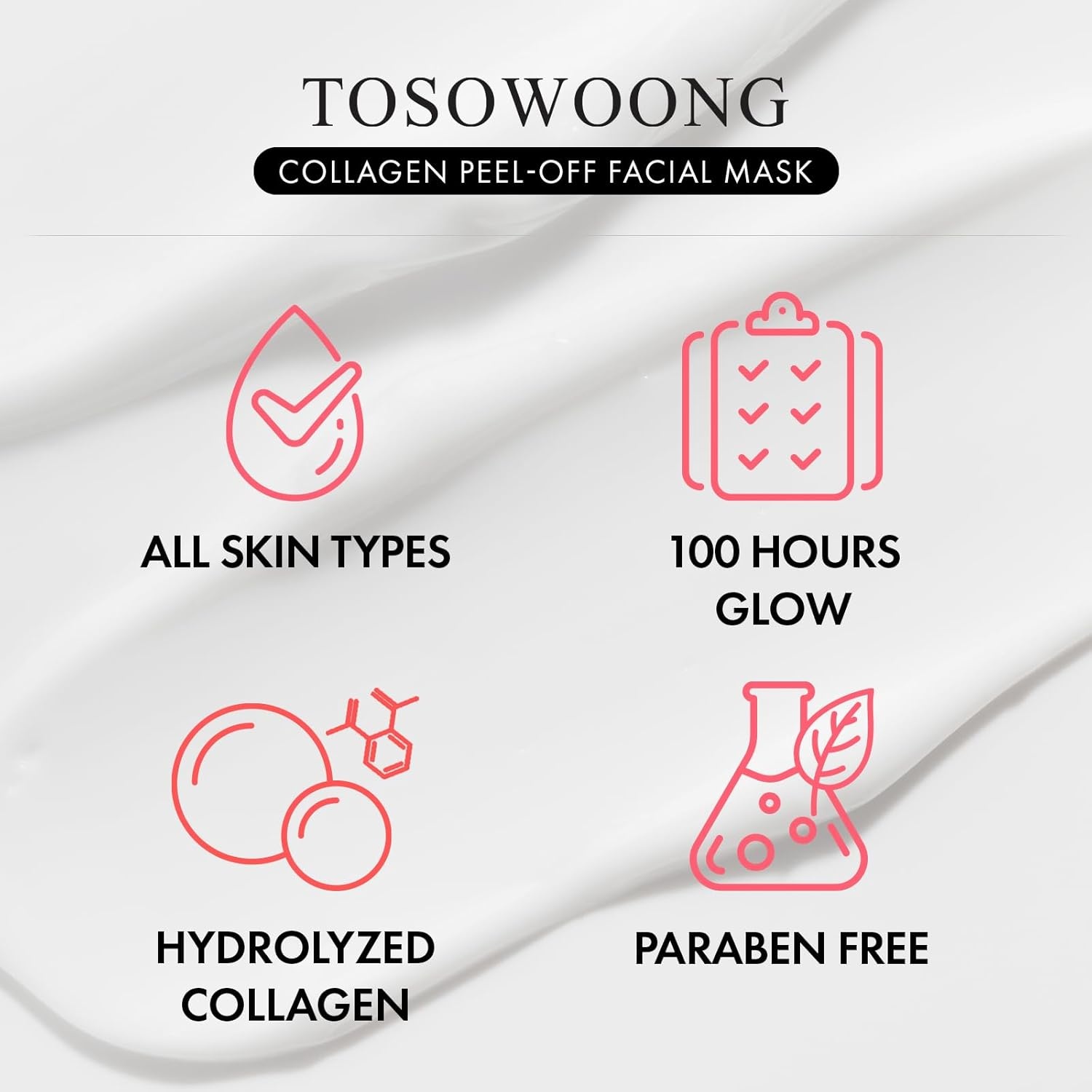 TOSOWOONG Glass Skin Wrapping Mask Set – Real Kojic Acid Turmeric for Dark Spots & 500Da Collagen for Elasticity – Peel Off Facial Mask Duo for Glowing, Firm Complexion - view 8