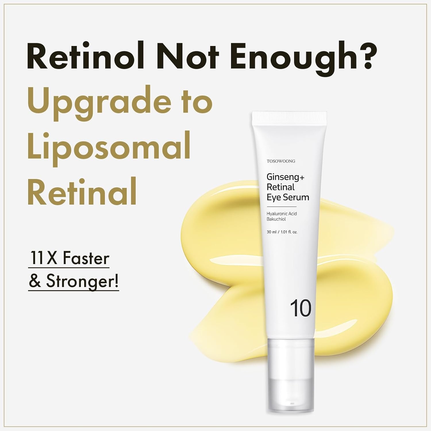 Youthful Eye & Radiant Skin Duo: TOSOWOONG Ginseng Plus Retinal Eye Serum & Niacinamide Arbutin Serum for Fine Lines and Dark Spots