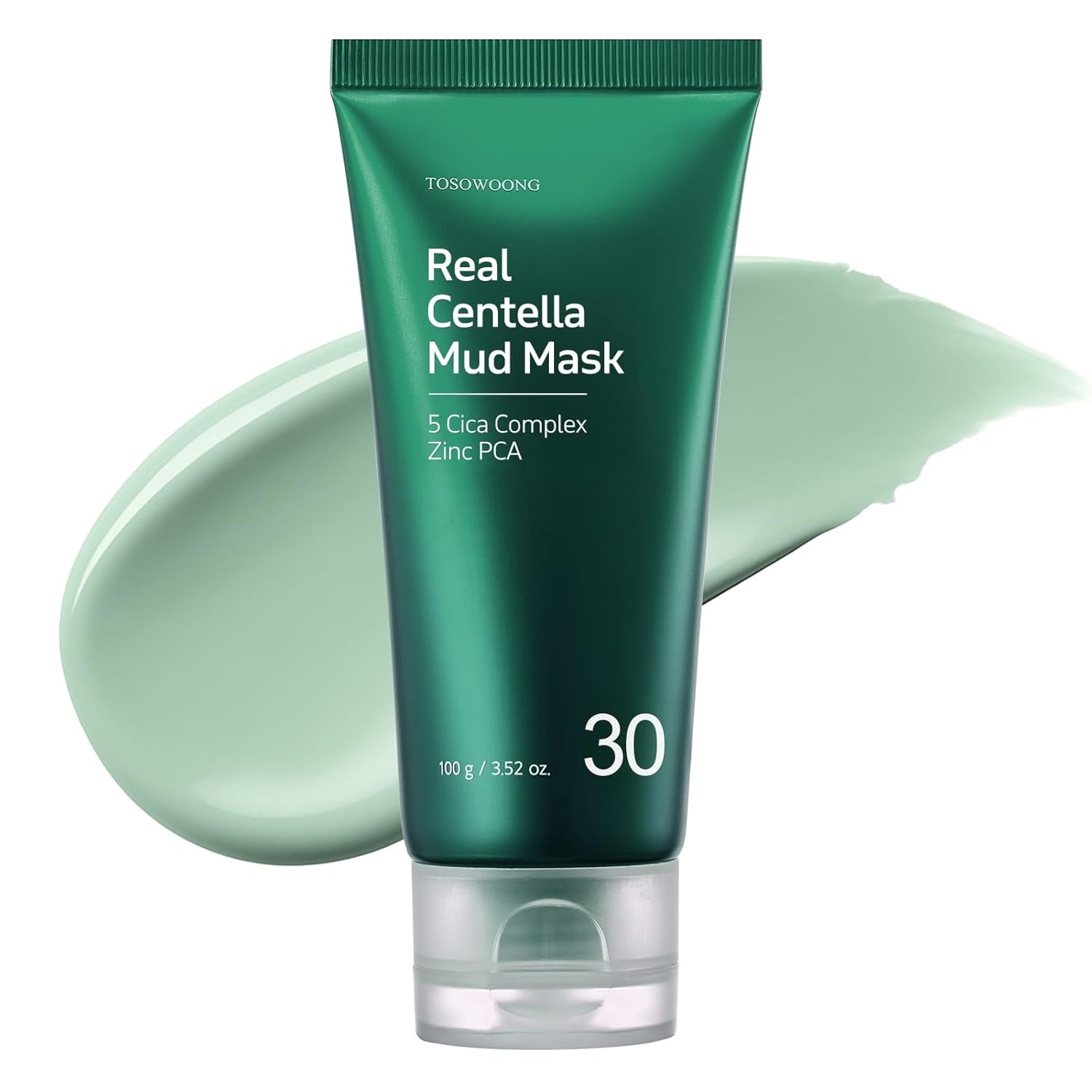 TOSOWOONG Centella Soothing Duo – Real Centella Mud Mask (3.52oz) & Madagascar Centella Cream (1.69 fl. oz) – Pore Purifying & Barrier Repair Kit for Sensitive Skin