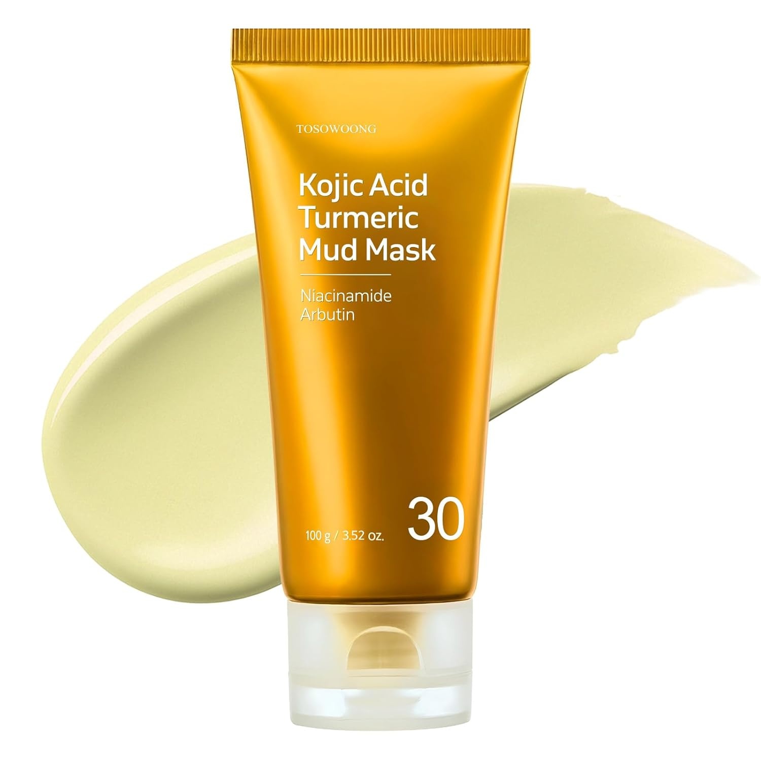 TOSOWOONG Kojic Acid & Turmeric Duo – Pore Purifying Mud Mask (3.52oz) & Triple-Layer Serum (1.11oz) – Targeted Dark Spot Care & Skin Clarity Kit for Glass Skin