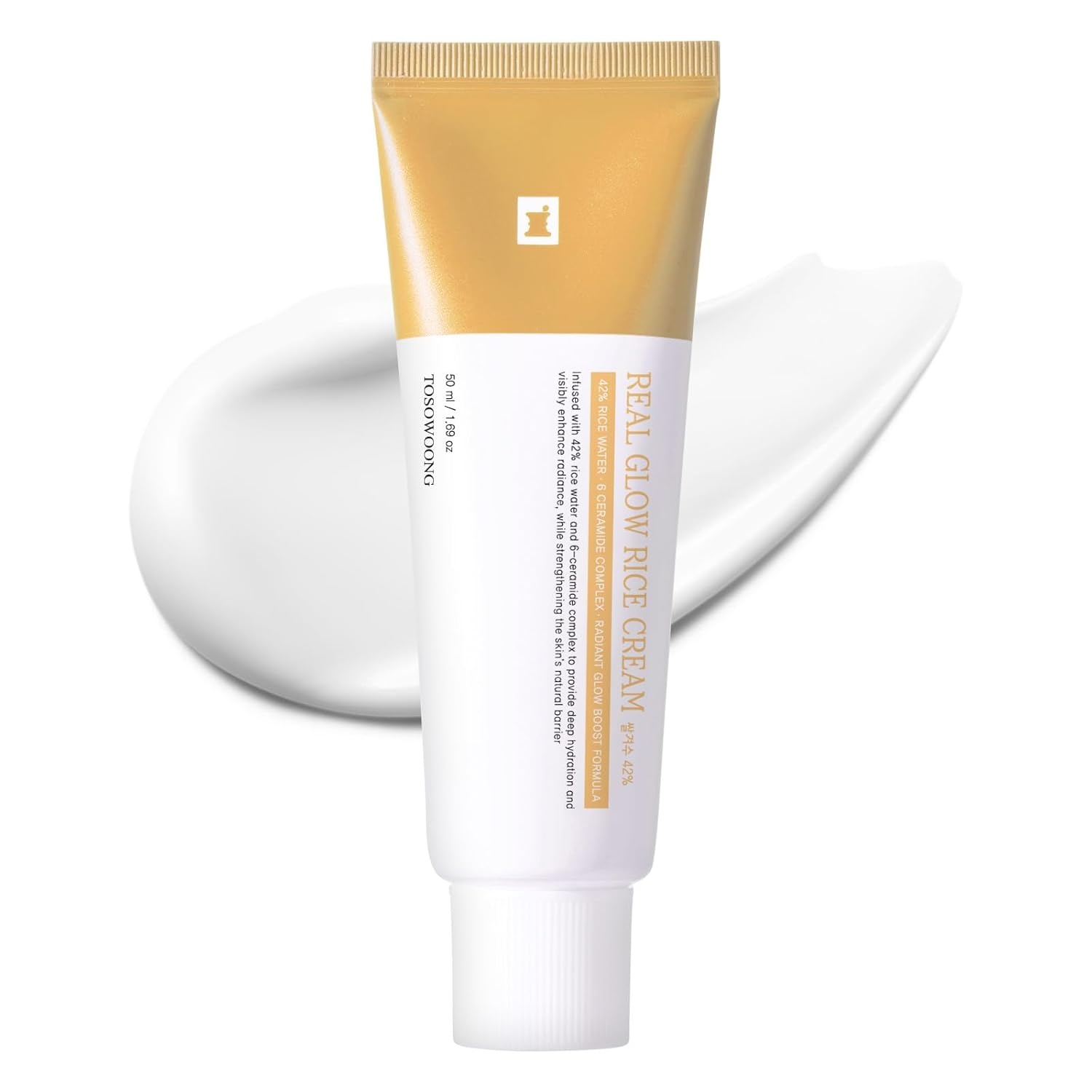 TOSOWOONG Rice Glow Duo – White Rice Peeling Ampoule (2.87oz) & Real Glow Rice Cream (1.69oz) – Exfoliating & Hydrating Kit for Radiant Glass Skin - view 6