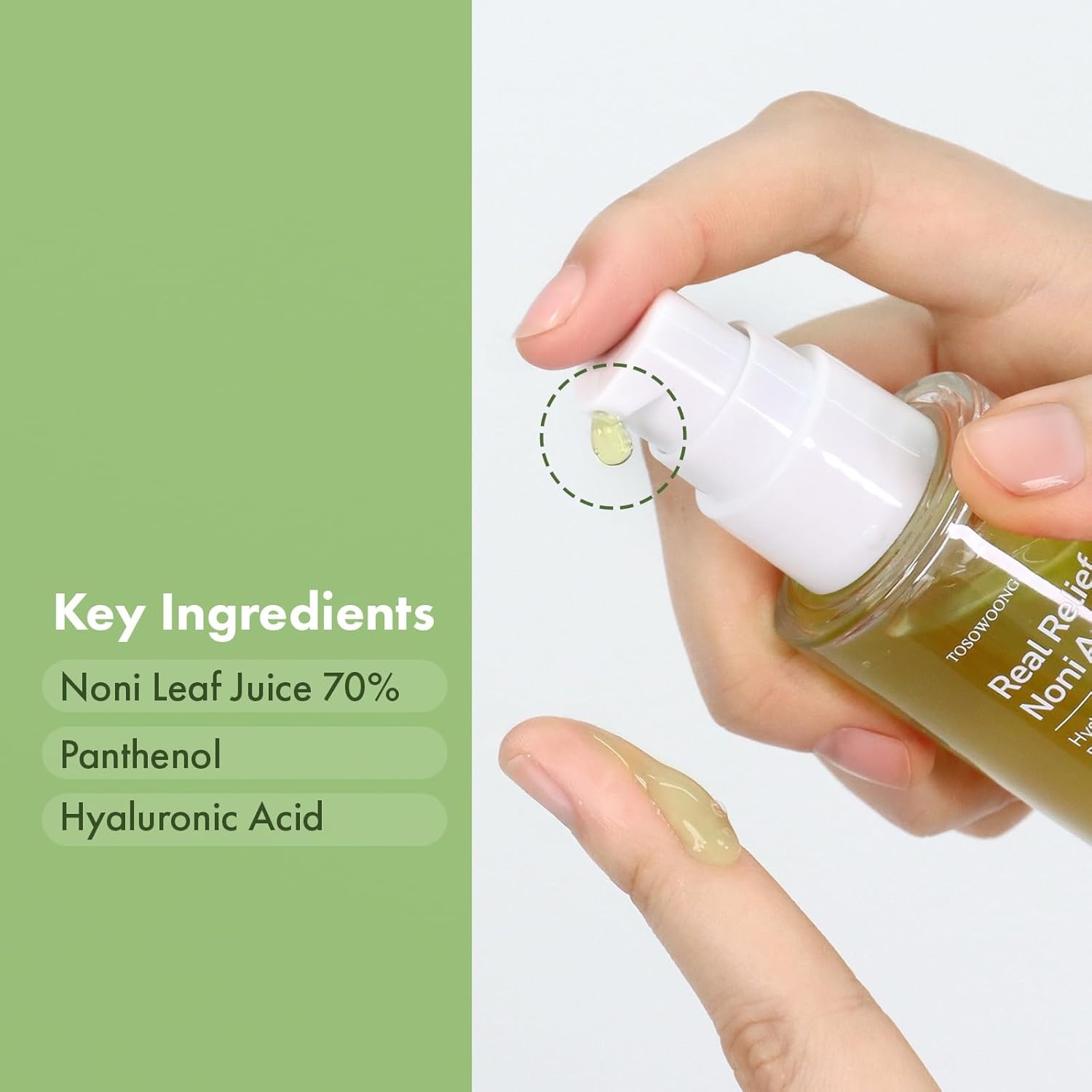 Nourish & Soothe Duo: TOSOWOONG Real Relief Noni Ampoule & Exosome Cica Face Cream for Hydration and Skin Repair - view 4