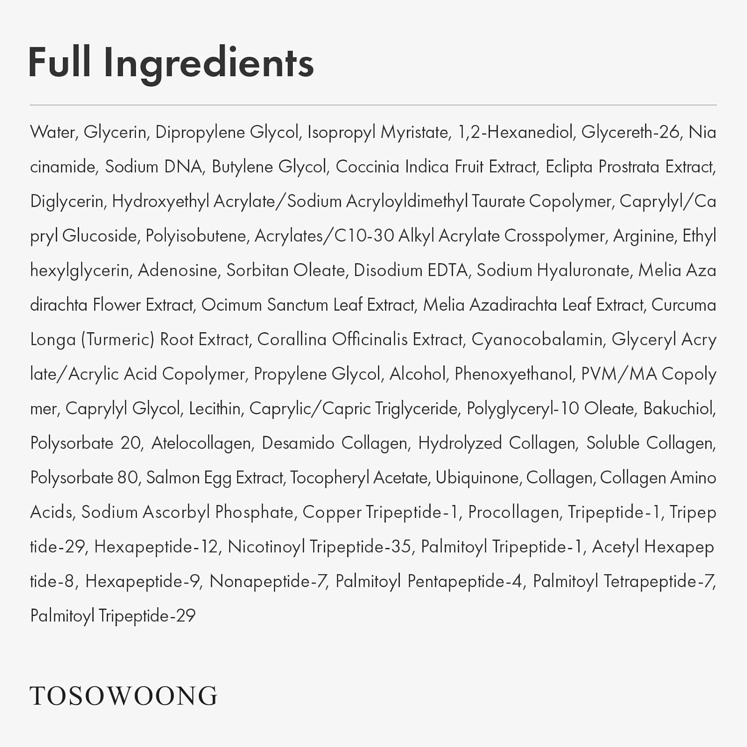 TOSOWOONG PDRN Power Duo, Pink Peptide 12 PDRN Serum and PDRN Peptide 12 Capsule Cream, Korean Skincare Set, 8 Hyaluronic Acids for Anti-Wrinkle - view 7