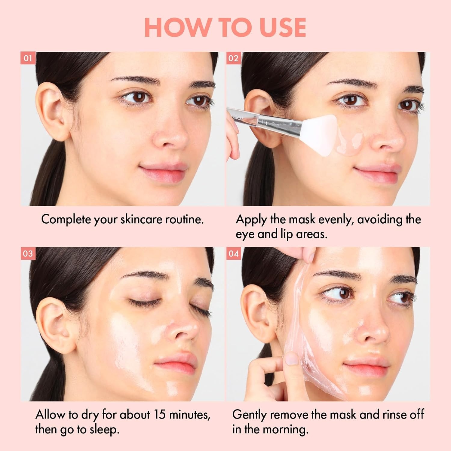 TOSOWOONG Collagen Glow Duo – Real Collagen Face Serum (1.11oz) & 81% Overnight Wrapping Mask (2.53oz) – PDRN & Hyaluronic Acid for Firming Glass Skin - view 5