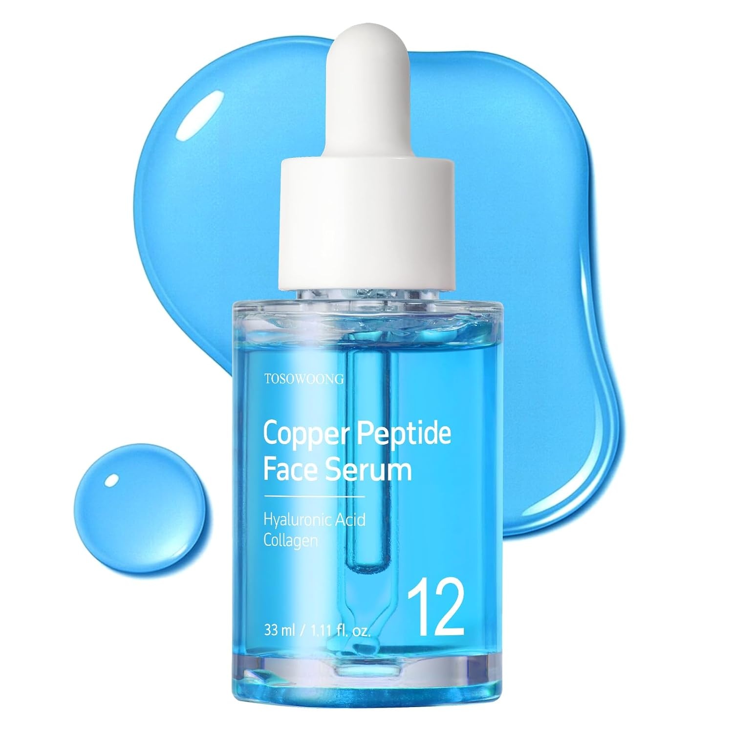 TOSOWOONG Anti-Aging & Firming Power Duo: Copper Peptide Face Serum & Real Collagen Face Cream for Youthful Radiance
