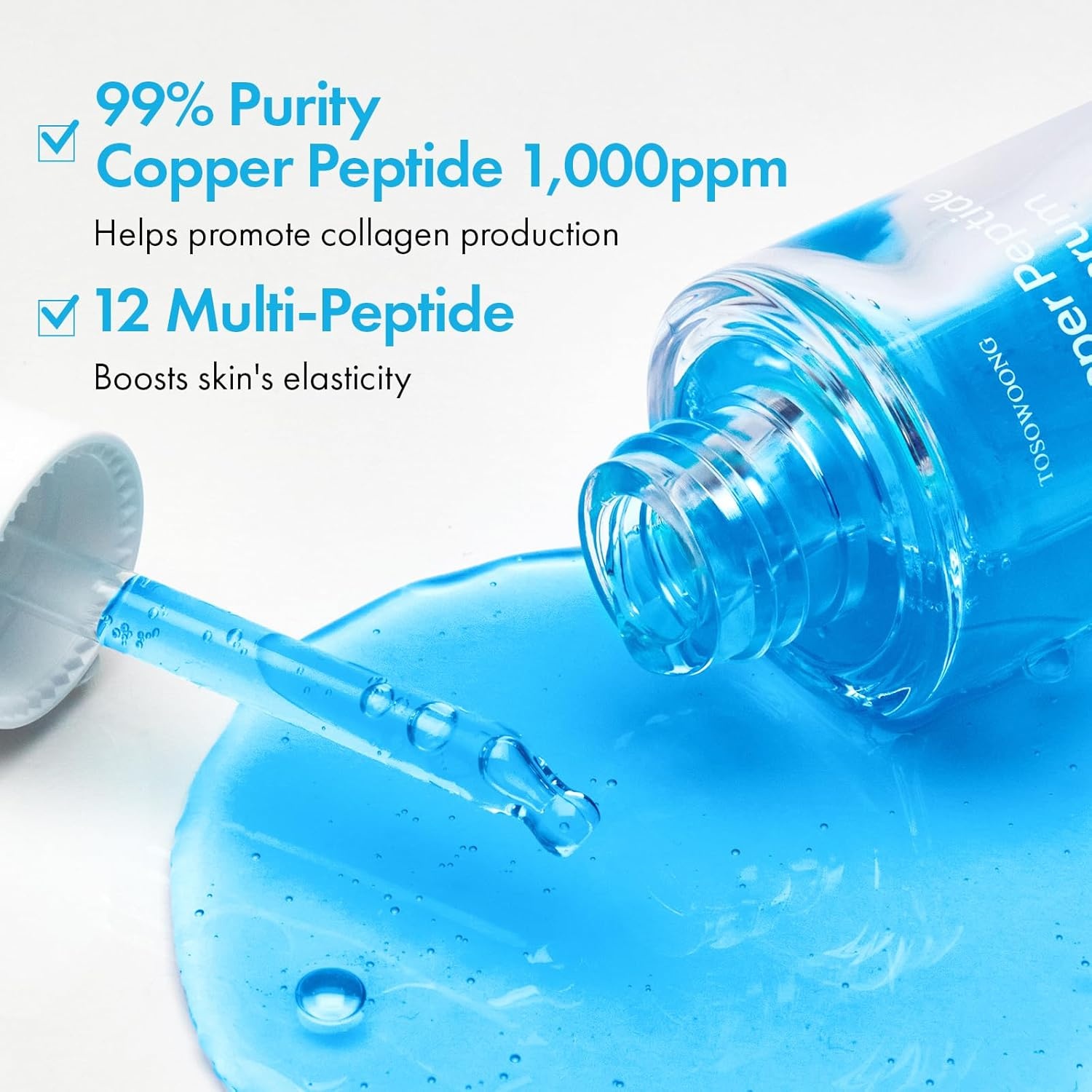TOSOWOONG Anti-Aging & Firming Power Duo: Copper Peptide Face Serum & Real Collagen Face Cream for Youthful Radiance - view 3