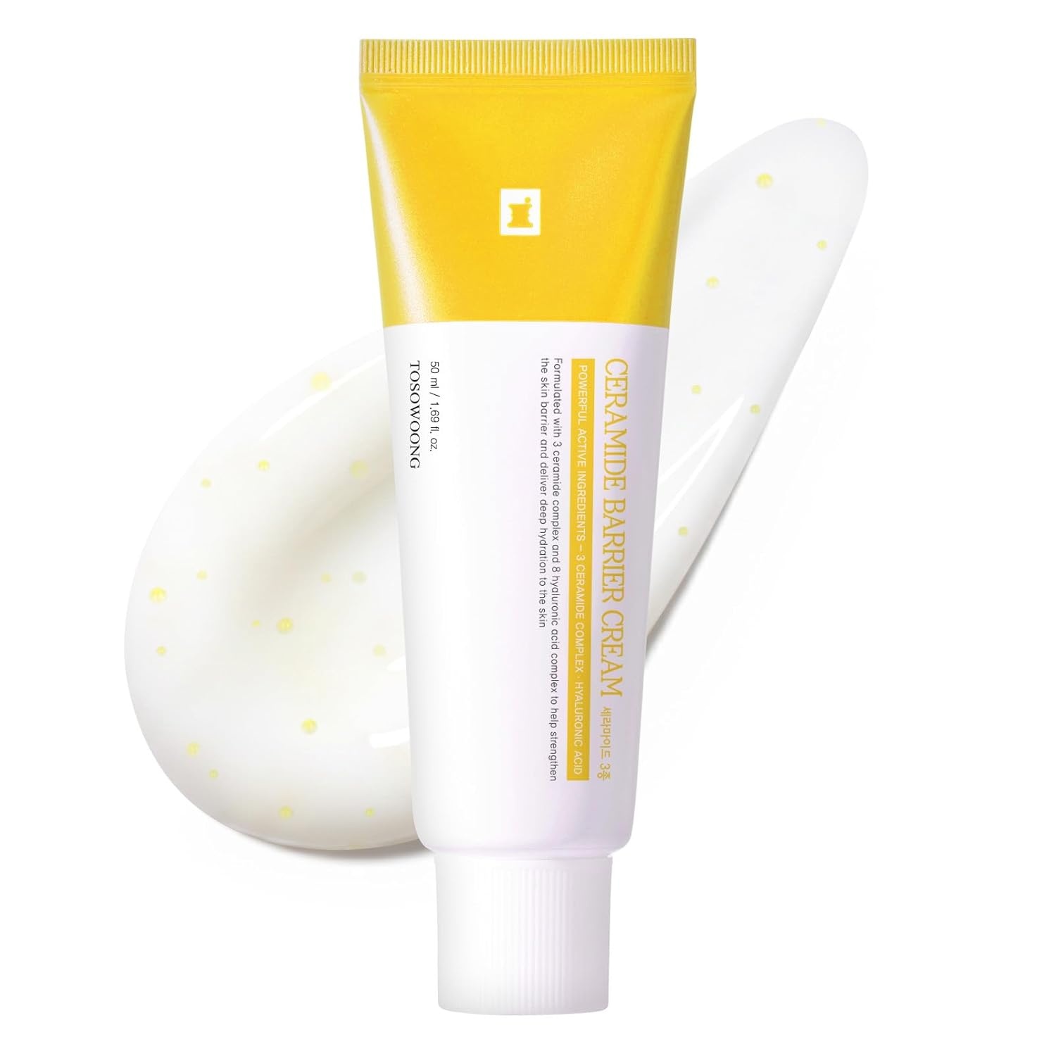 TOSOWOONG Ceramide Barrier Duo – Hydrating Serum (1.11oz) & Strengthening Cream (1.69oz) – 5-Ceramide Complex & Cica for Sensitive Skin