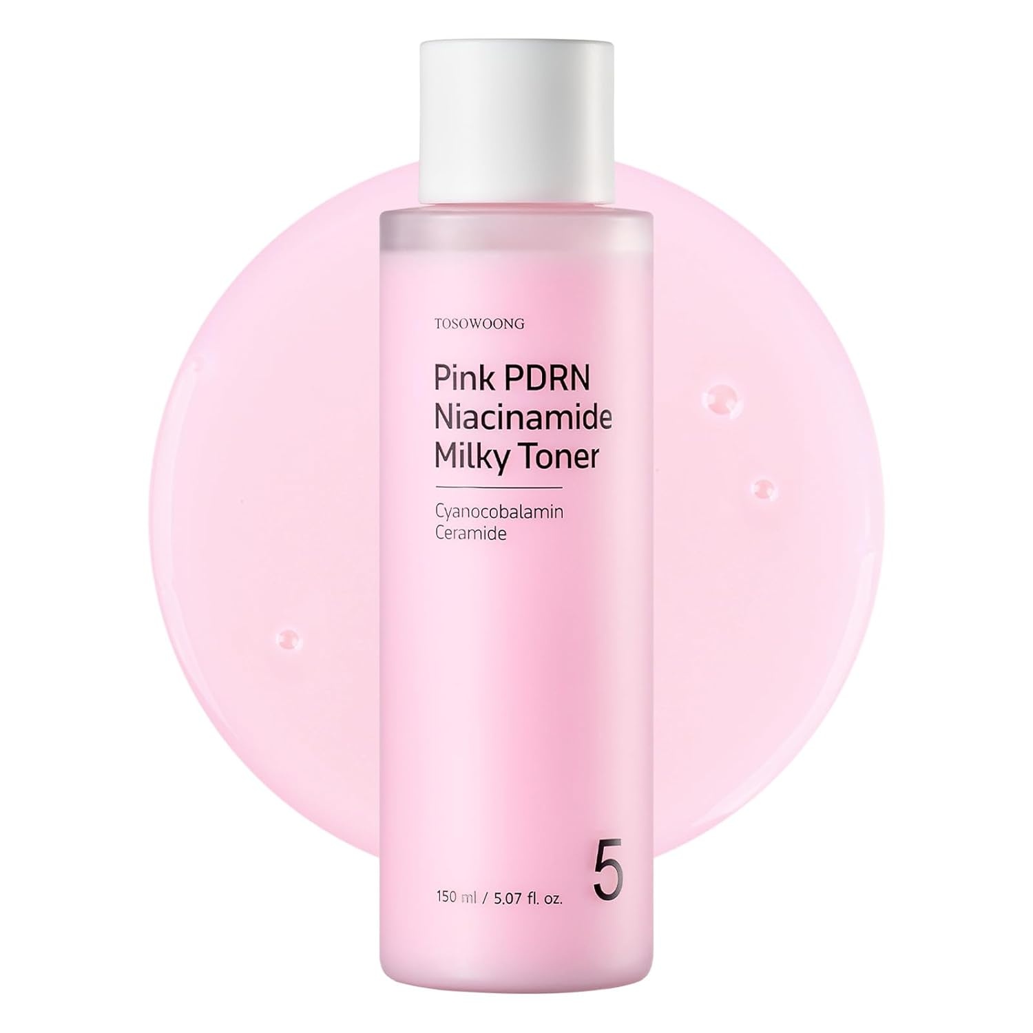TOSOWOONG PDRN Niacinamide Blemish Care Bundle: Milky Facial Toner & Moisturizing Cream with 50,000ppm Niacinamide & Salmon DNA – Targets Dark Spots & Uneven Skin Tone - view 5