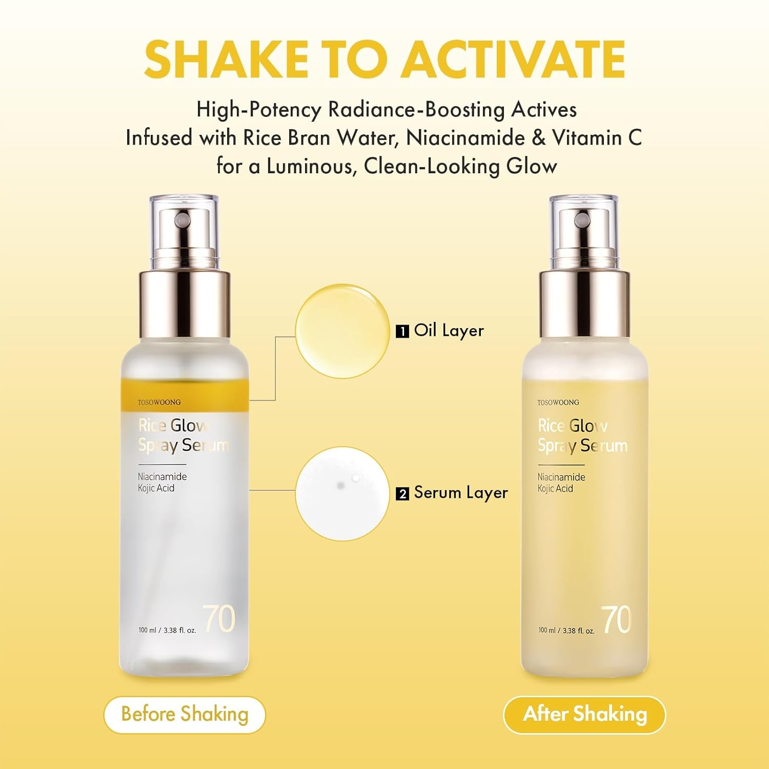 TOSOWOONG Tone Correcting & Glow Bundle – Dark Spot 35 Fade Cream with Arbutin & Rice Spray Serum with Vitamin C – Hyper-pigmentation Care & Glass Skin Mist Set - view 5
