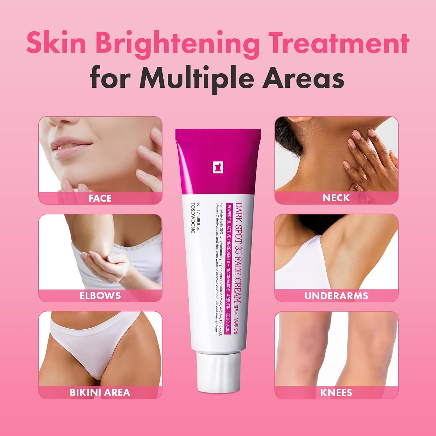 TOSOWOONG Tone Correcting & Glow Bundle – Dark Spot 35 Fade Cream with Arbutin & Rice Spray Serum with Vitamin C – Hyper-pigmentation Care & Glass Skin Mist Set - view 7