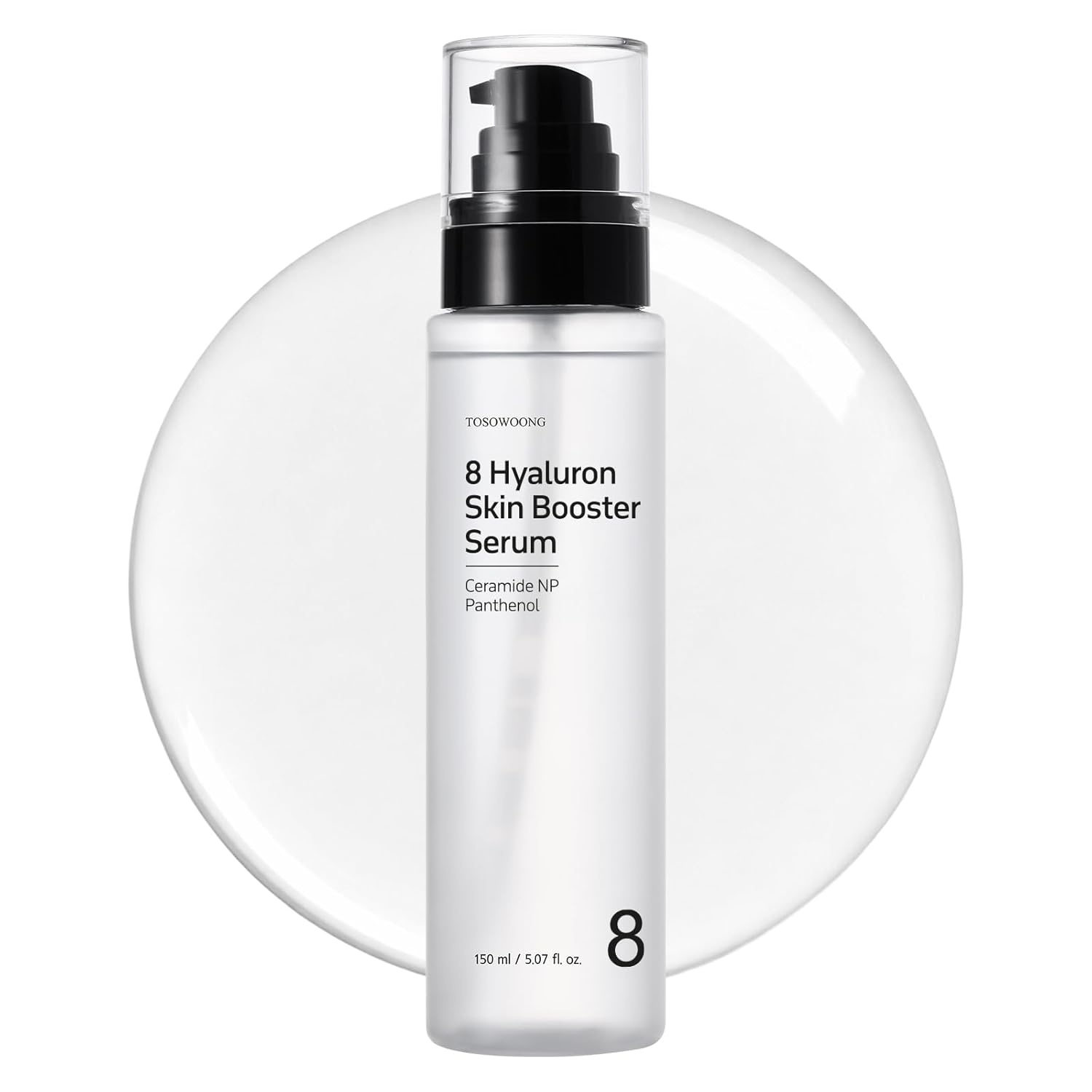 TOSOWOONG Hyaluronic Acid Duo – 8 Hyaluron Skin Booster Serum (5.07 fl. oz) & Hyaluronic Acid 9 Cream Set – Deep Multi-Layer Hydration & Glow Boosting Korean Skincare Kit