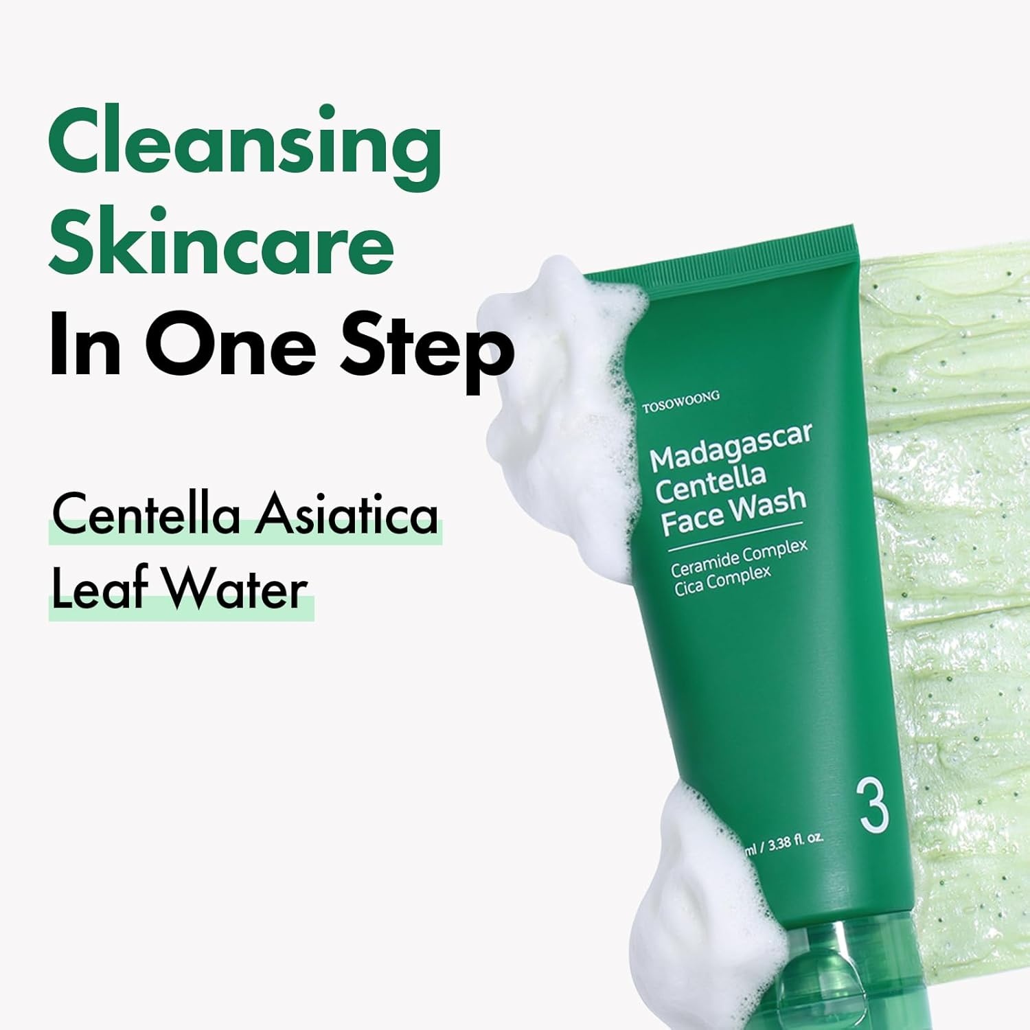 TOSOWOONG 3-Step Blemish Clear Beginner Set, Oil Cleanser and Centella Face Wash with Azelaic Acid Serum, Double Cleansing Routine with CICA for Blemish-Prone Skin, Korean Skin Care Set - view 2