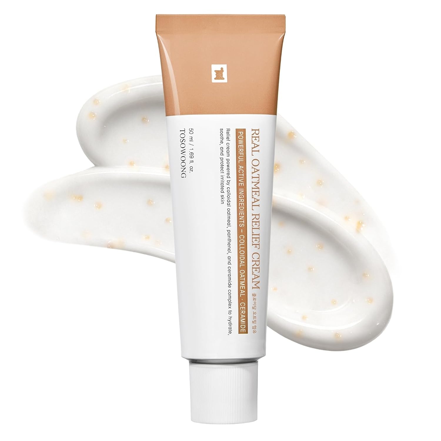 TOSOWOONG Resurfacing & Soothing Duo – 10% Glycolic Acid AHA Serum (1.11oz) & Real Oatmeal Relief Cream (1.69oz) – Smooth Texture & Barrier Support Kit - view 5