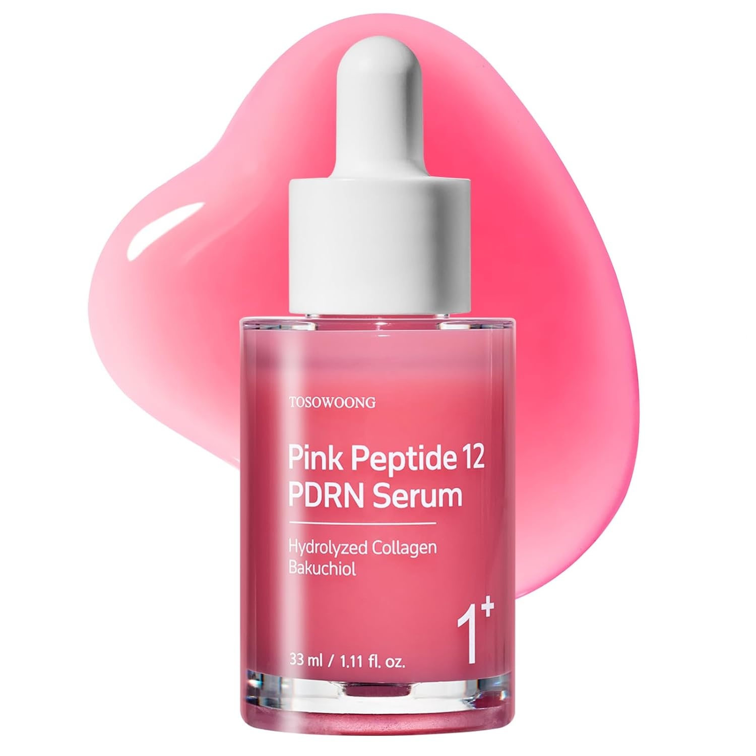 TOSOWOONG Pink PDRN Duo – Collagen Face Wash (3.38oz) & 10,320ppm Peptide 12 Serum (1.11oz) – Firming, Hydrating & Radiant Glow Kit for Glass Skin - view 6