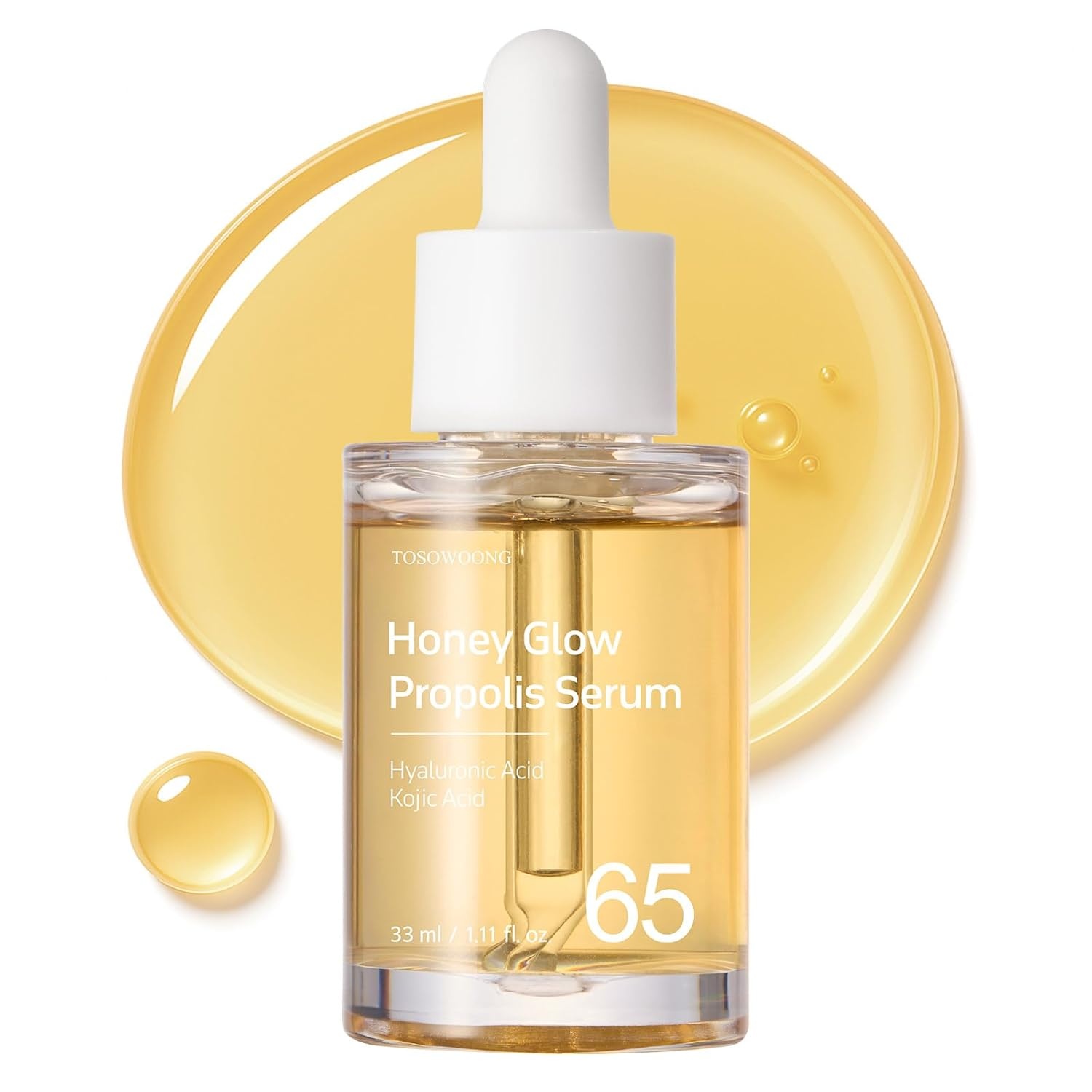 Hydrating Honey & Anti-Aging Duo: TOSOWOONG Honey Glow Propolis Serum & Copper Peptide 12 Cream for Radiant Skin