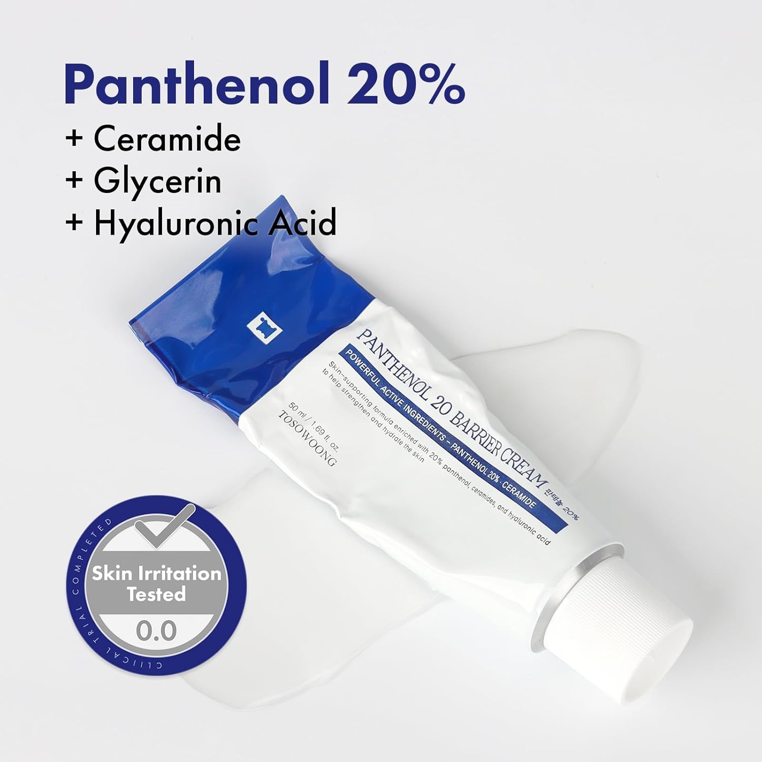 TOSOWOONG Ultimate Barrier Care Duo Panthenol 20 Cream & Ceramide Barrier Serum for Deep Hydration and Skin Protection - view 3