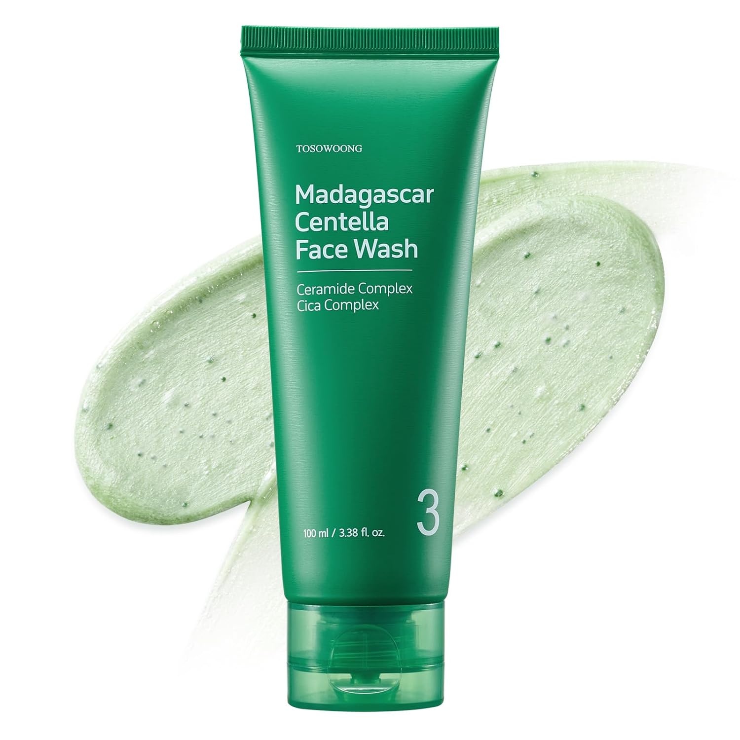TOSOWOONG Smooth & Soothe Routine – Barrier Repair Centella Face Wash and Black Rice Bran Exfoliator – Daily Gentle Scrub for Rough Skin and Uneven Tone - view 5
