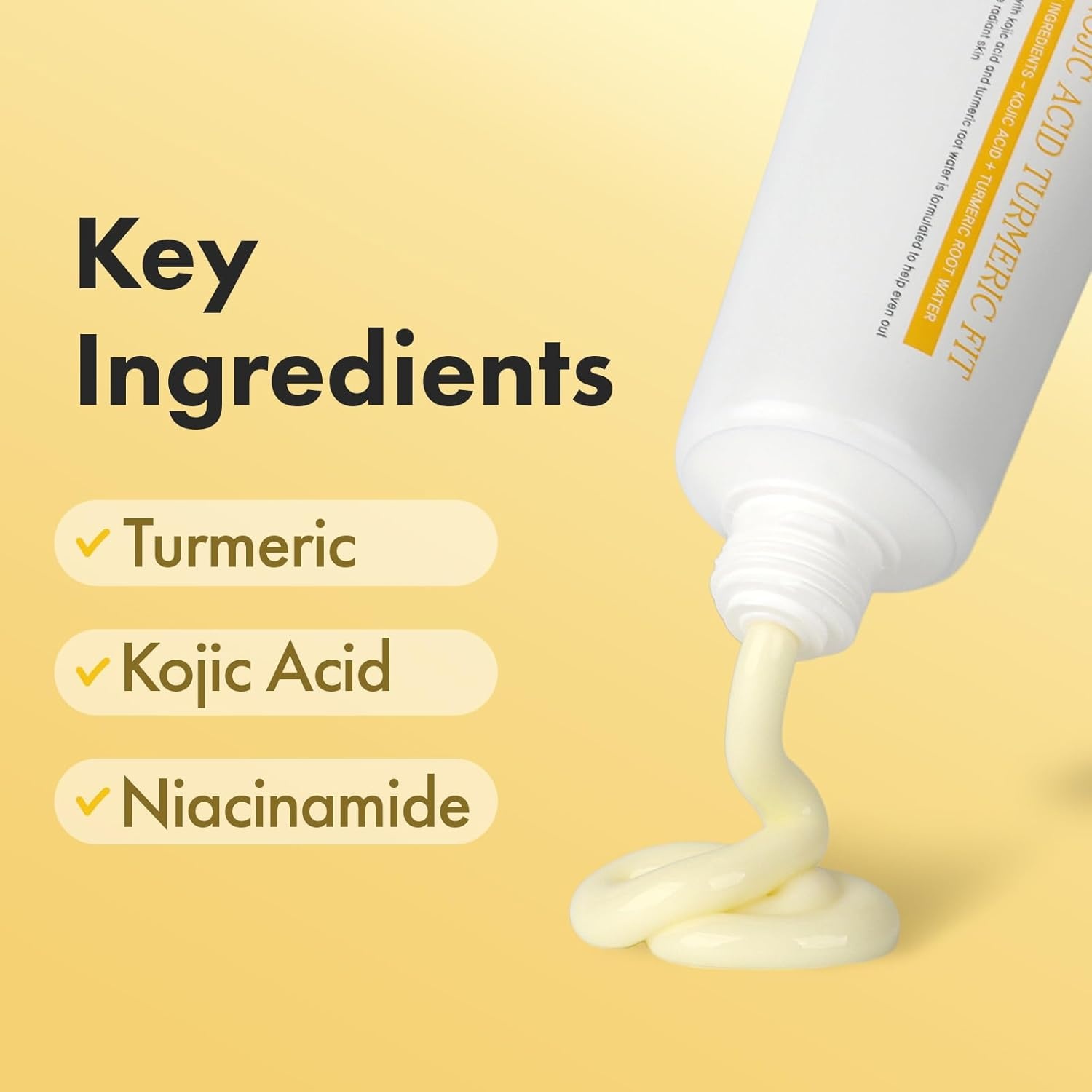 TOSOWOONG Real Kojic Acid Turmeric Fit, Dark Spot Wrapping Mask, Vitamin C & Glutathione Peel Off Facial Mask for Even Tone, Elasticity, Hydrating, Glow, Glass Skin, Korean Skincare, 50ml/1.69 fl. oz. - view 2