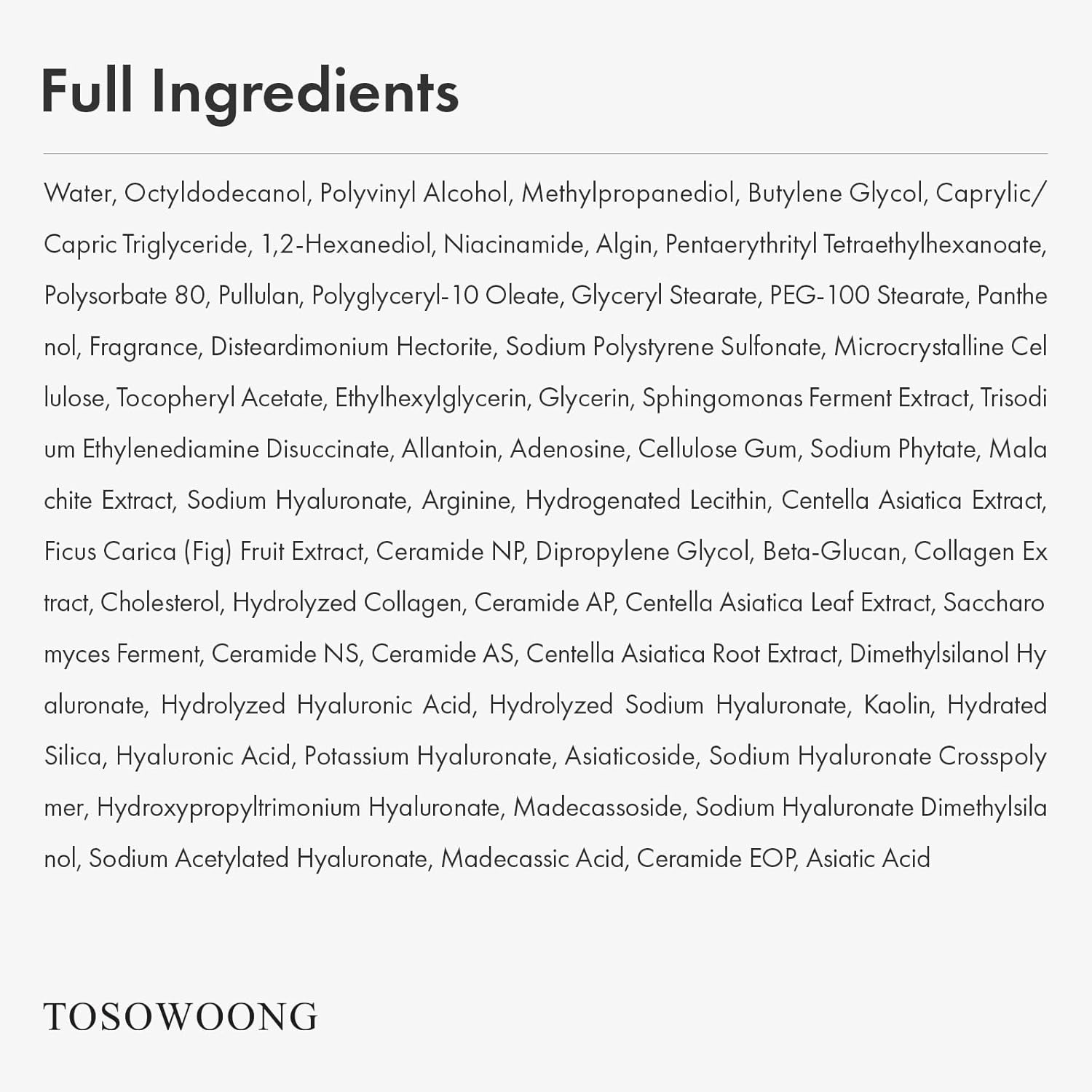 TOSOWOONG Real Hyaluron Fit, 10 Hyaluronic Acids Peel Off Facial Mask for Instant Hydration, Ceramide & Panthenol Moisturizing, Soothing, Dewy Glass Skin Glow, Korean Skincare, 50 ml / 1.69 fl. oz. - view 5