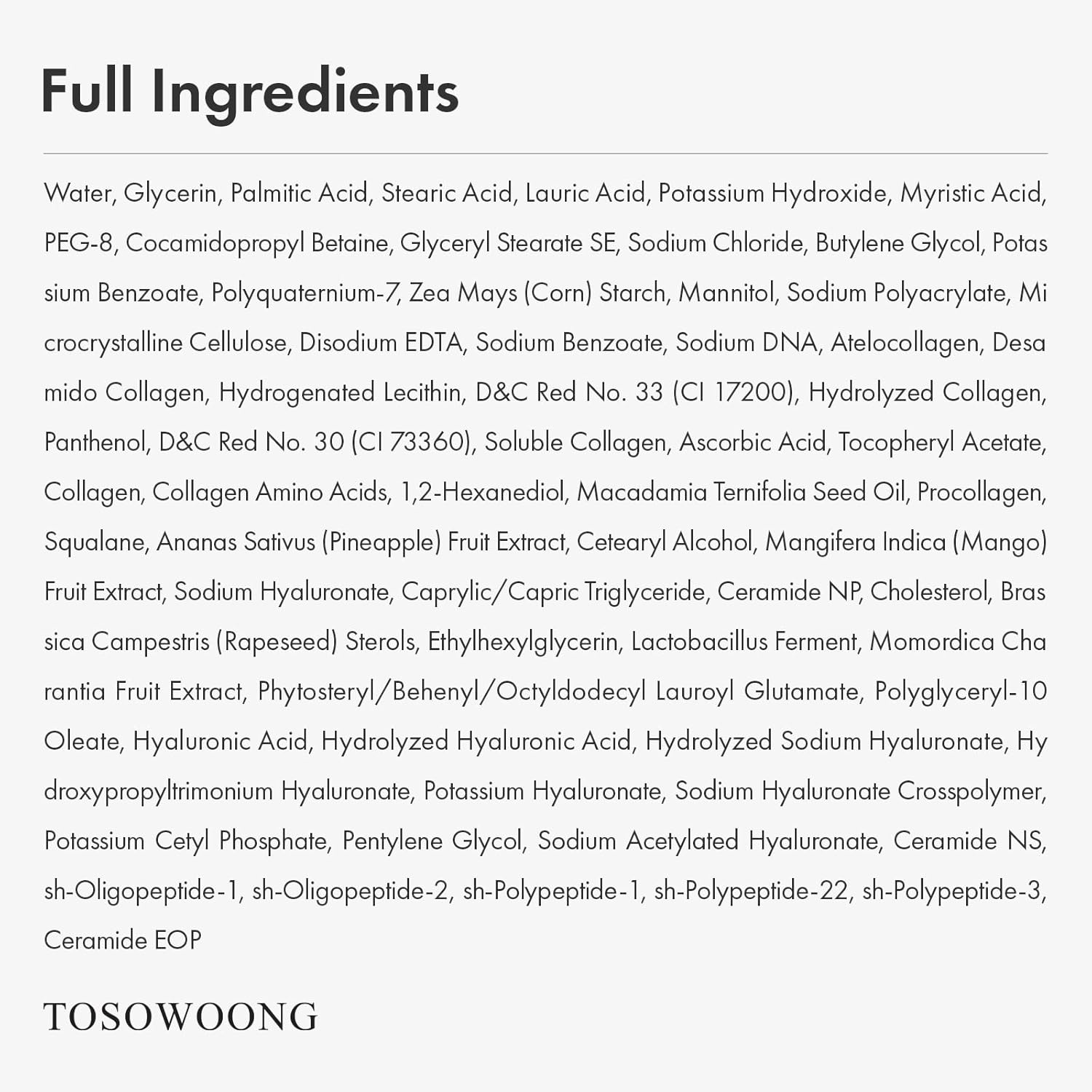 TOSOWOONG Pink PDRN Collagen Face Wash, Mochi Whip with Capsules for Gentle Blackhead & Pore Care, Hydrating & Rejuvenating with Salmon DNA PDRN, 7 Collagens, Korean Skincare, 100ml / 3.38 fl. oz. - view 5