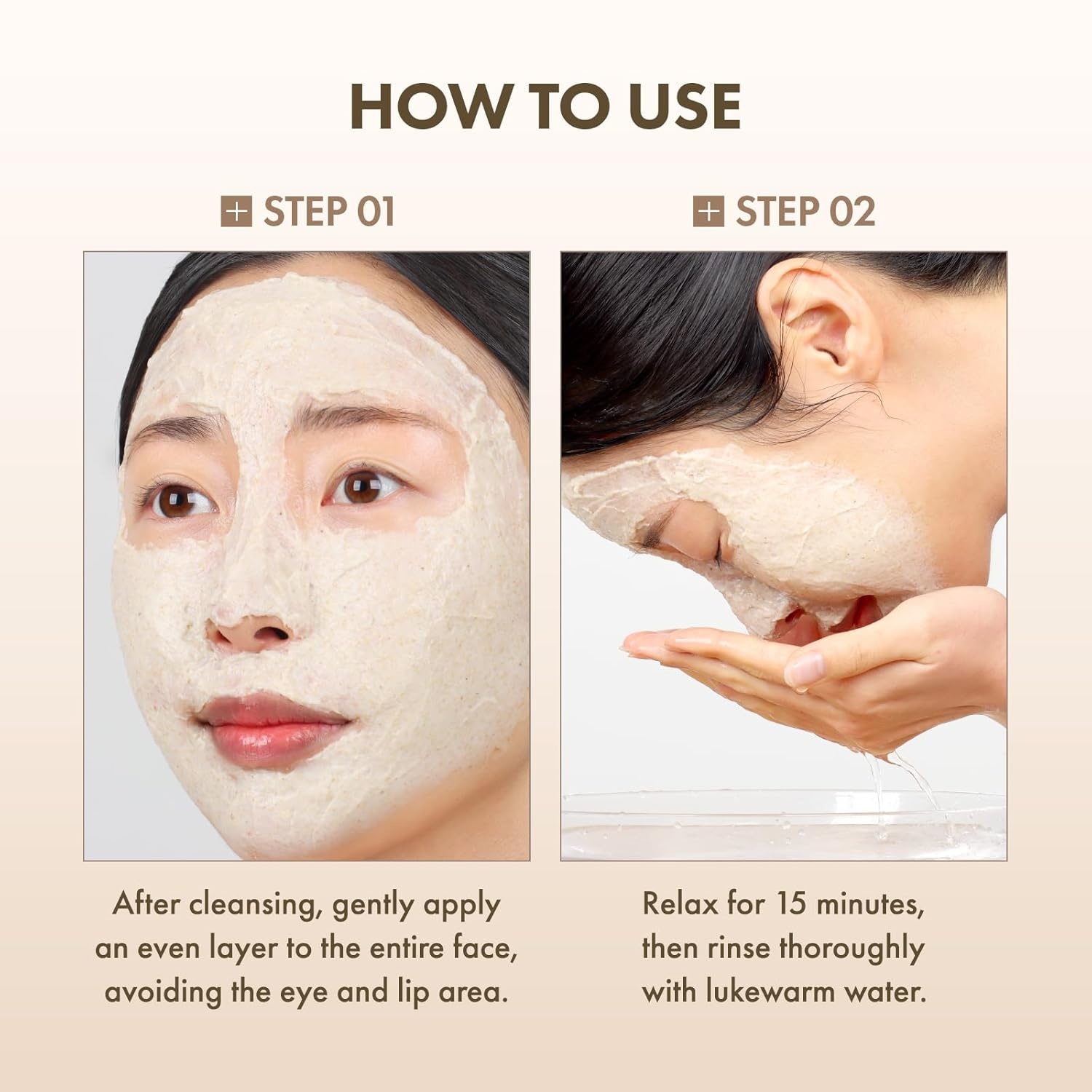 TOSOWOONG Rice Glow Clay Mask, 3% Korean Rice Wash-Off Mask & Exfoliating Scrub, Kaolin Mud for Pore Minimizing, Sebum Control, Honey Instant Glow, Glass Skin, Korean Skincare, 100 ml / 3.38 fl. oz. - view 4