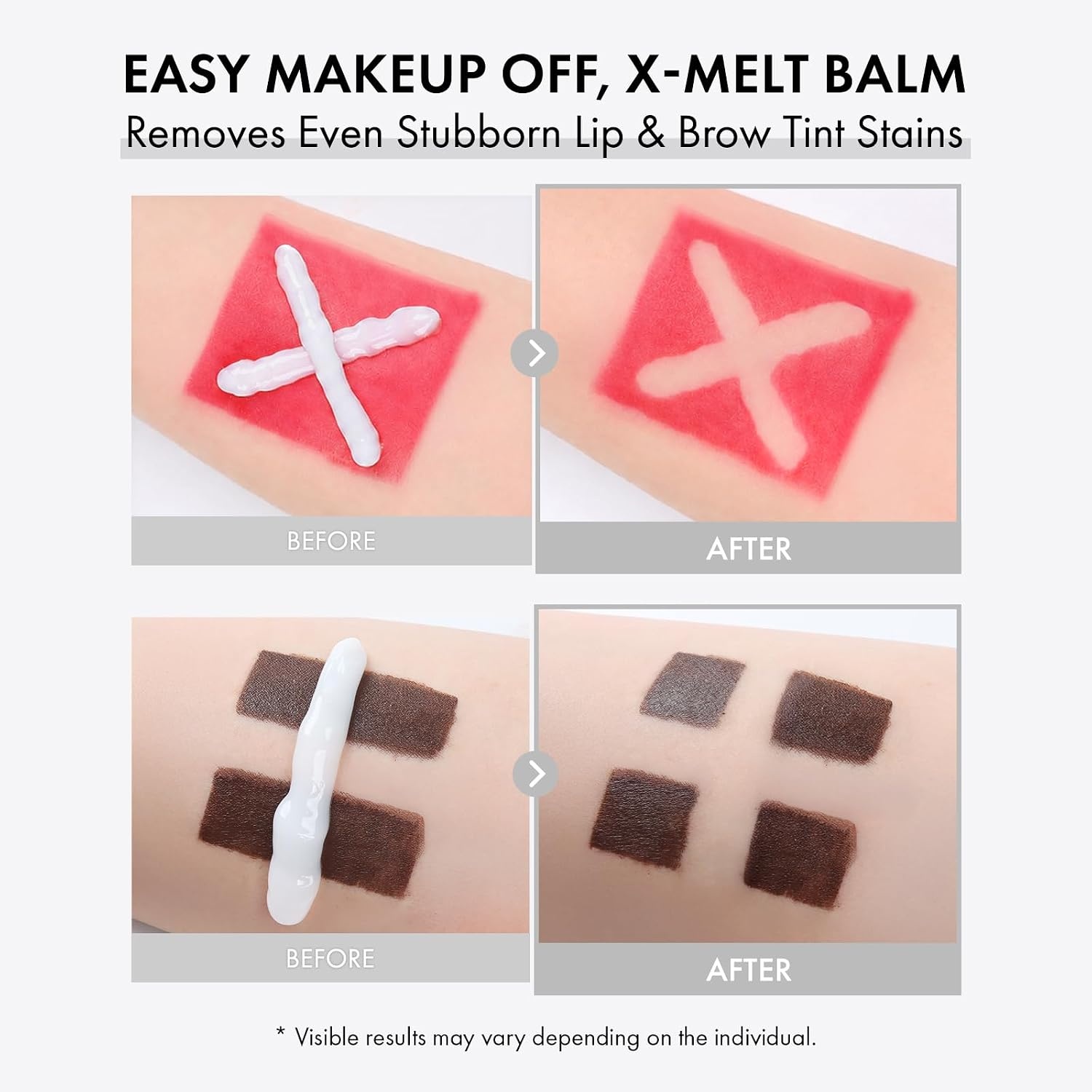 TOSOWOONG X-MELT BALM, Powerful Makeup Remover for Makeup and Lip & Brow Tint with Glutathione, Alpha Arbutin, Turmeric, Kojic Acid, All Skin Types, Korean Facial Cleansing Balm, 100 ml / 3.38 fl. oz. - view 3