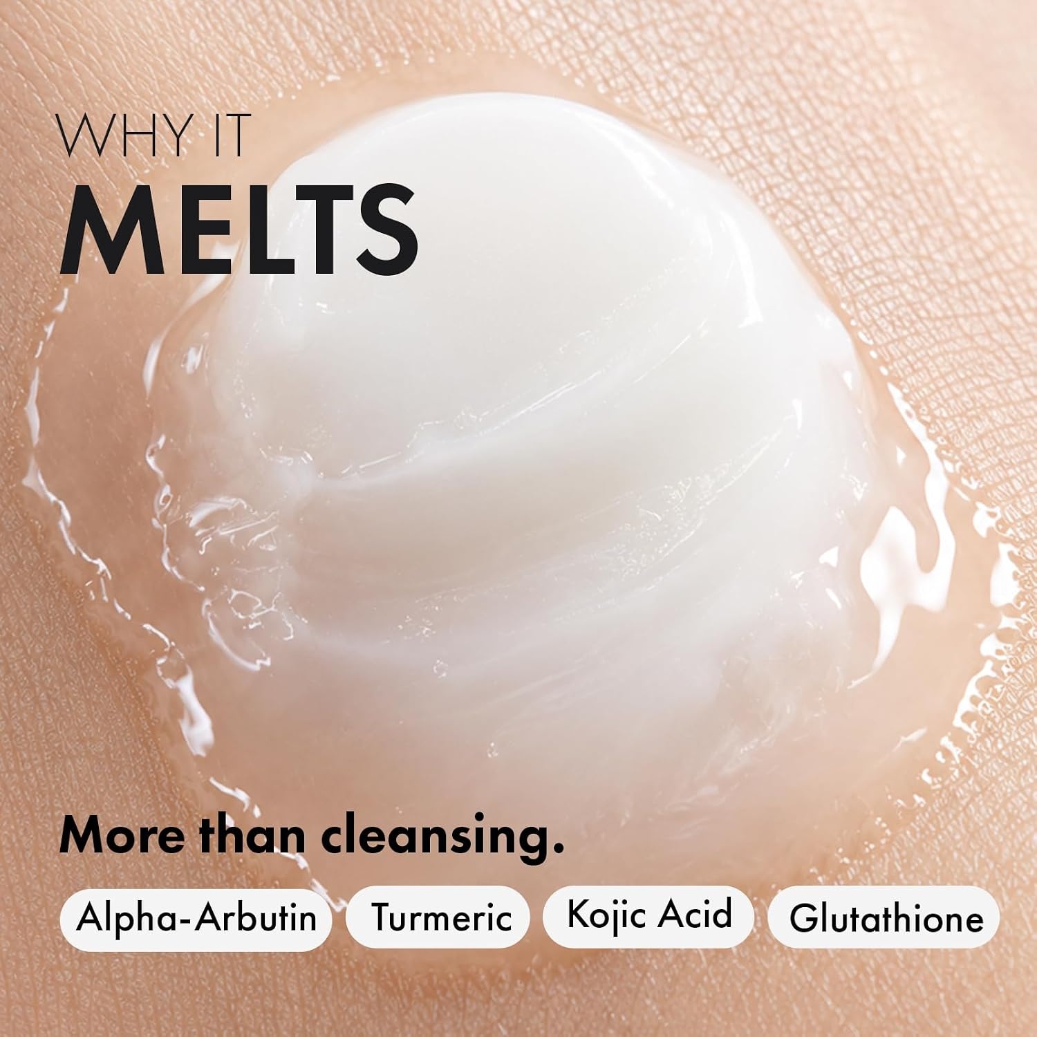TOSOWOONG X-MELT BALM, Powerful Makeup Remover for Makeup and Lip & Brow Tint with Glutathione, Alpha Arbutin, Turmeric, Kojic Acid, All Skin Types, Korean Facial Cleansing Balm, 100 ml / 3.38 fl. oz. - view 4