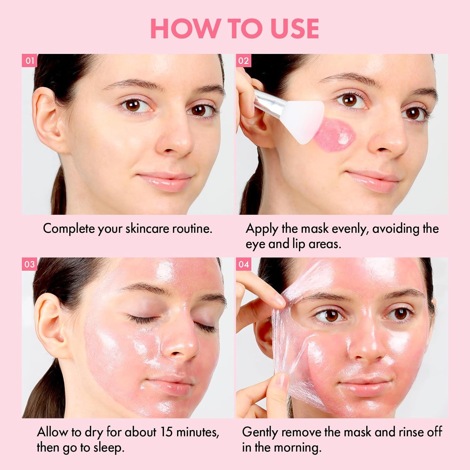 TOSOWOONG Salmon DNA PDRN Overnight Wrapping Mask, High Purity PDRN Peel Off Facial Mask for Glass Skin, Caffeine, Collagen and Peptide Anti-Aging, Firming, Korean Skincare, 75 ml / 2.53 fl. oz. - view 4
