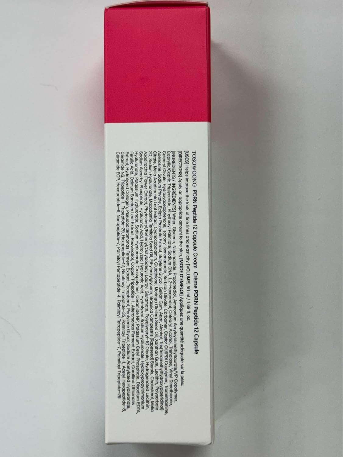 TOSOWOONG PDRN Peptide 12 Capsule Cream, Salmon DNA 10,000ppm, 12 Peptides Moisturizer for Anti Aging, Wrinkle & Fine Lines, 8 Hyaluronic Acids Hydration, Korean Skincare, 50ml / 1.69 fl. oz. - view 2