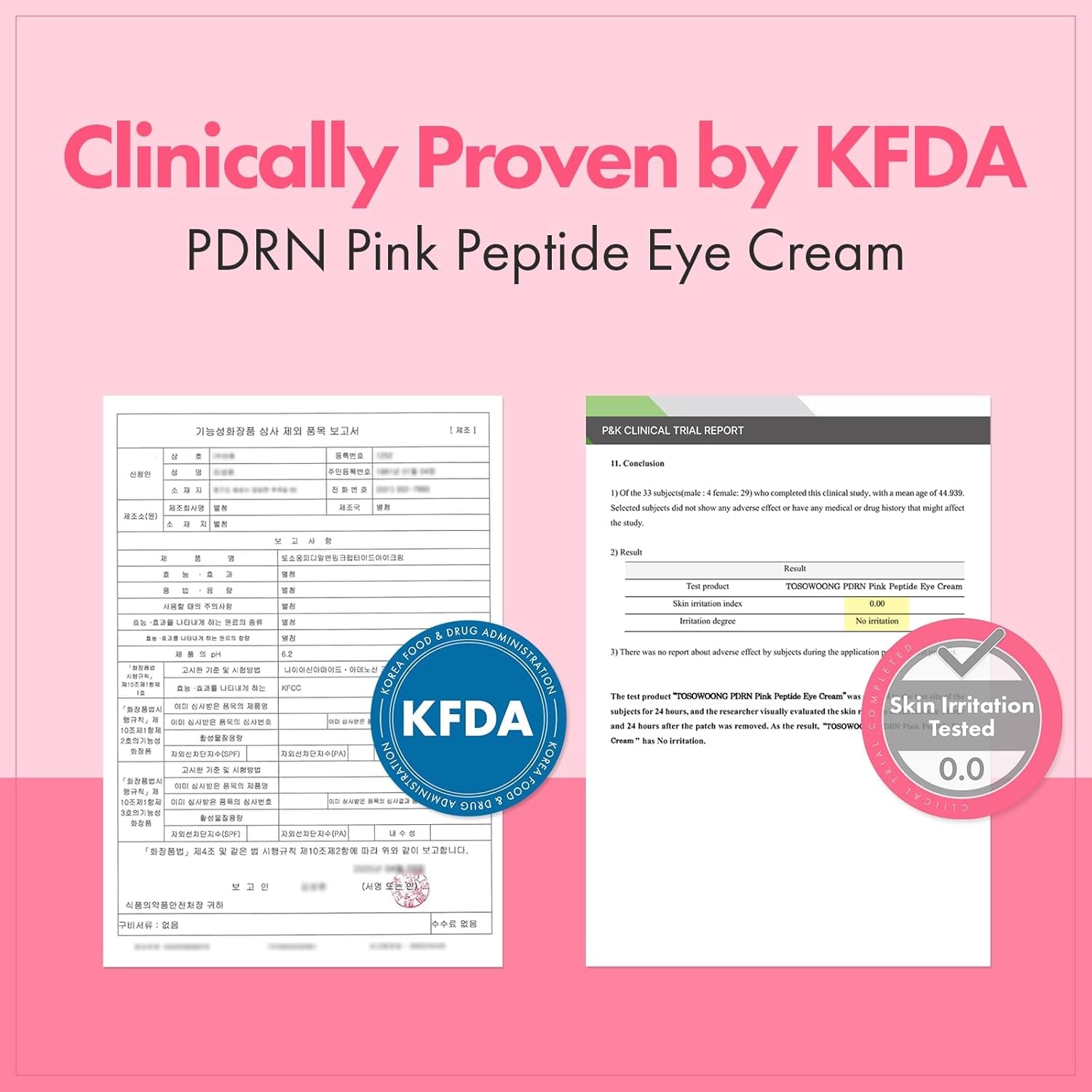 TOSOWOONG PDRN Pink Peptide Eye Cream with Salmon DNA PDRN 5,000ppm, Anti Aging Formula with Caffeine & Liposome Retinol for Fine Lines, Dark Circles and Wrinkles, Korean Skincare, 30ml / 1.01 fl.oz. - view 4