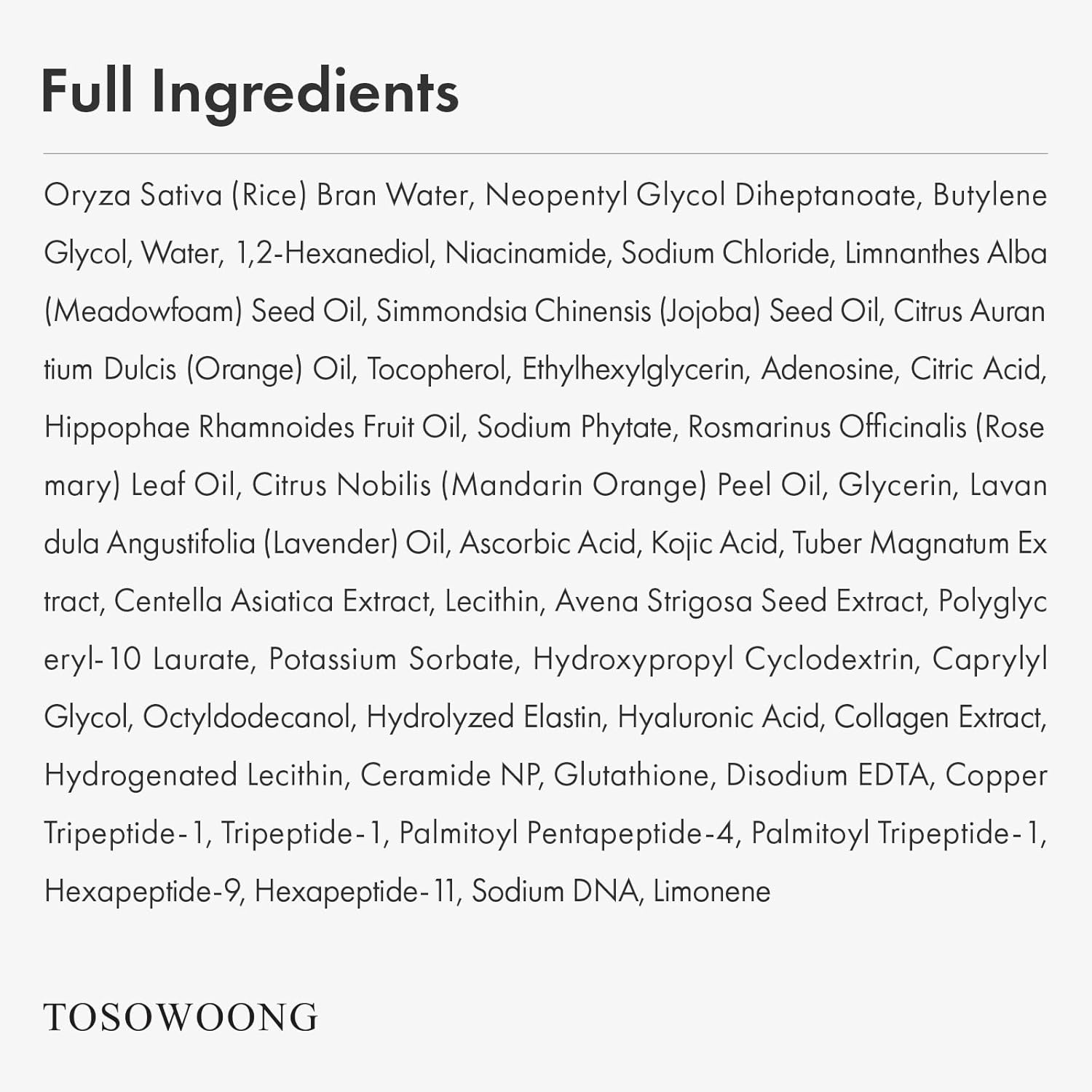 TOSOWOONG Rice Glow Spray Serum, 70% Rice Bran Water, Vitamin C, Kojic Acid, Glutathione, Hyaluronic Acid, PDRN, Hydrating All In One Face Mist for Glass Skin, Korean Skincare, 100ml / 3.38 fl. oz. - view 5