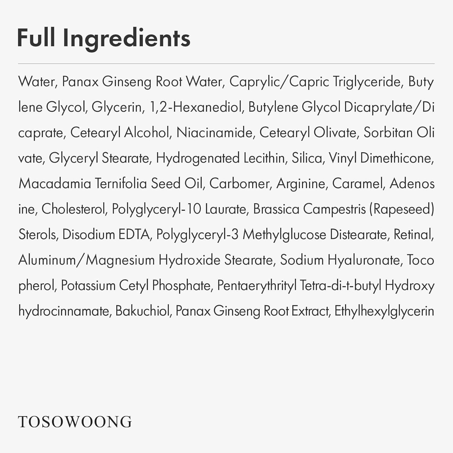 TOSOWOONG Ginseng Plus Retinal Eye Serum with Retinal Niacinamide Bakuchiol Correction for Puffy Eye Bags Fine Lines Dark Circles Wrinkles, Korean Skin Care, 30ml, 1.01 fl.oz. - view 5