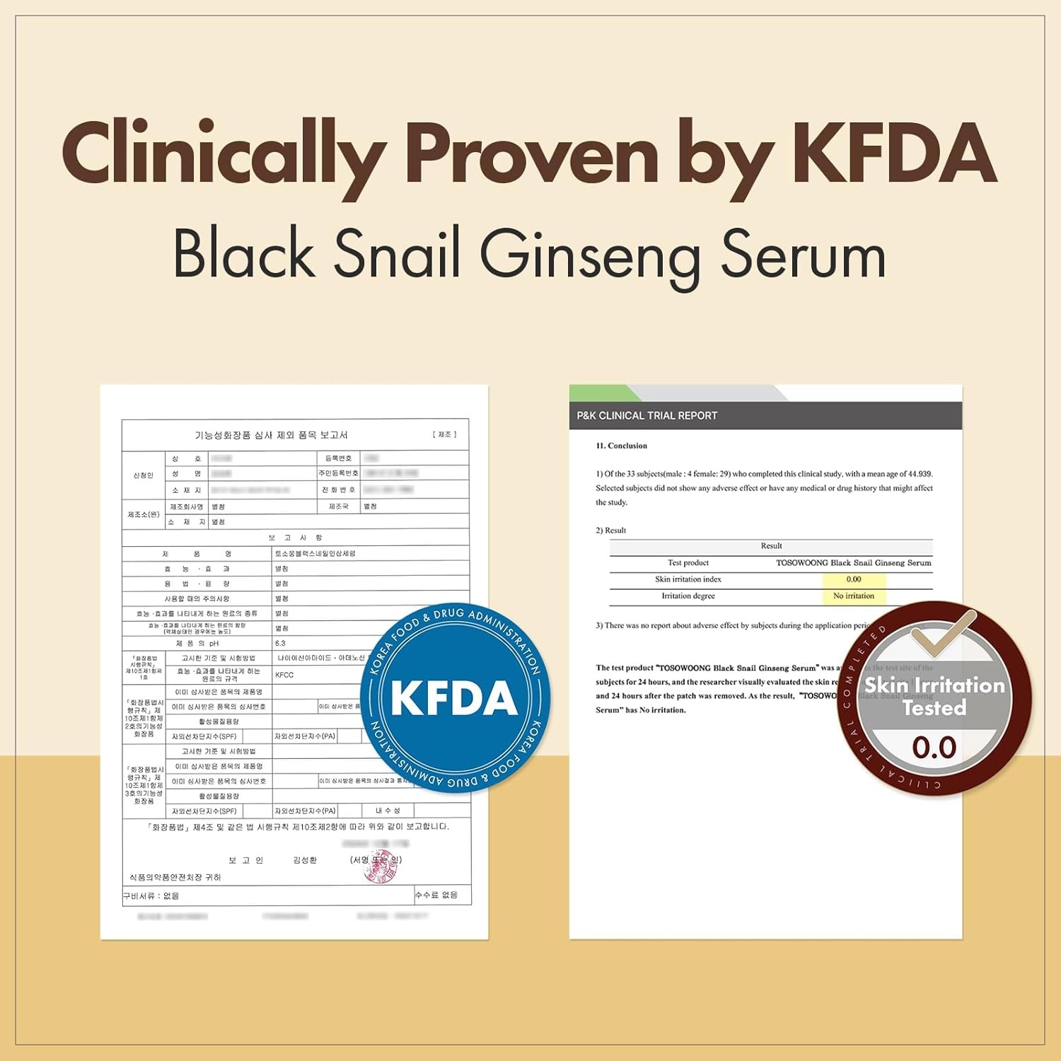 TOSOWOONG Black Snail Ginseng Serum, Ginseng 640,430ppm, Snail Mucin, Hydrating Facial Moisturizer, Acne Scar Remover, Self Care, Glow Skin Under Makeup, Korean Skin Care, 30ml, 1.01 fl. oz. - view 4
