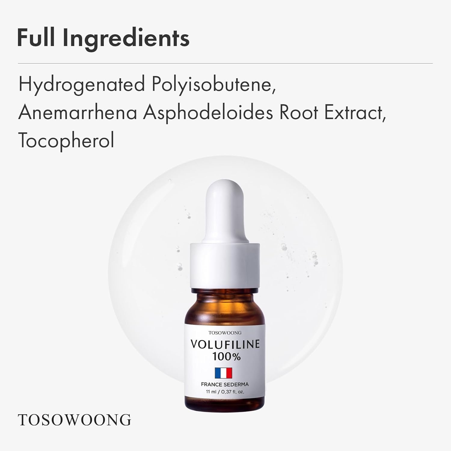 TOSOWOONG Volufiline Serum, 100% France Sederma Volufiline Concentrate for Plumping, Skin firming, Boost and Glass skin, glow Skincare for Face, lip and body, 11ml 0.37 fl. oz. - view 7