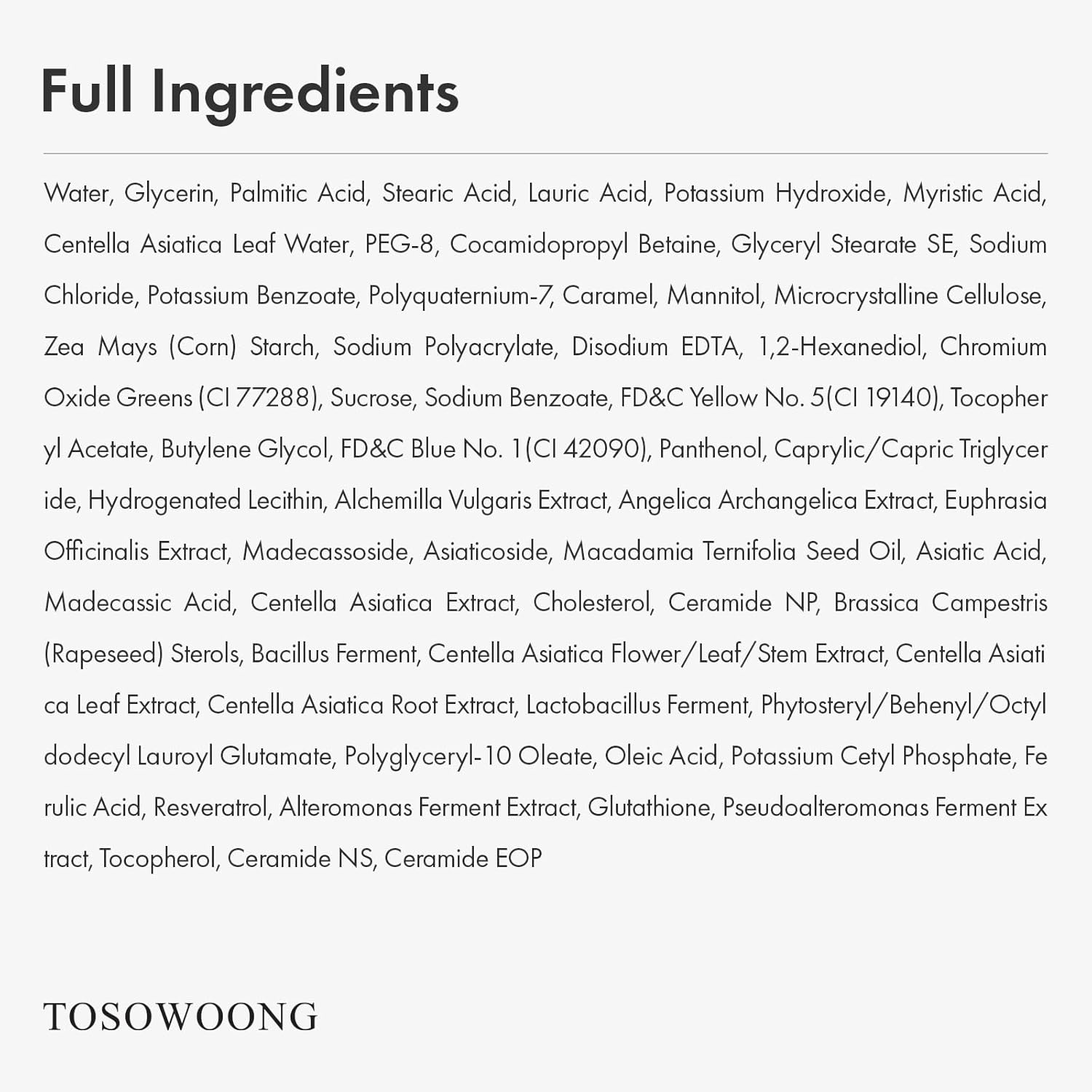 TOSOWOONG Madagascar Centella Face Wash, Mochi Whip with Capsules for Blackheads, Clogged Pores, Excess Sebum, Troubled Skin, Calming with 9 Cica Complex, Korean Skincare, 100 ml / 3.38 fl. oz. - view 5