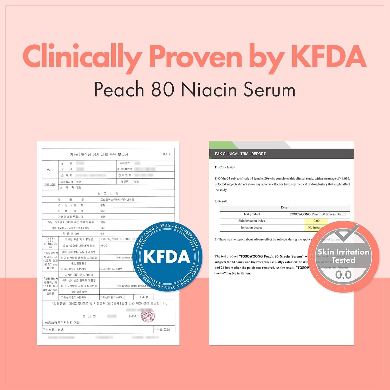 TOSOWOONG Peach 80 Niacin Serum, 5% Niacinamide, Alpha-Arbutin, Vitamin B12, Glass Skin, Hydrating Face Serum for Dark Spots, Pore Minimizer, Uneven Tone, Dullness, Korean Skincare, 33ml/1.11 fl. oz. - view 4