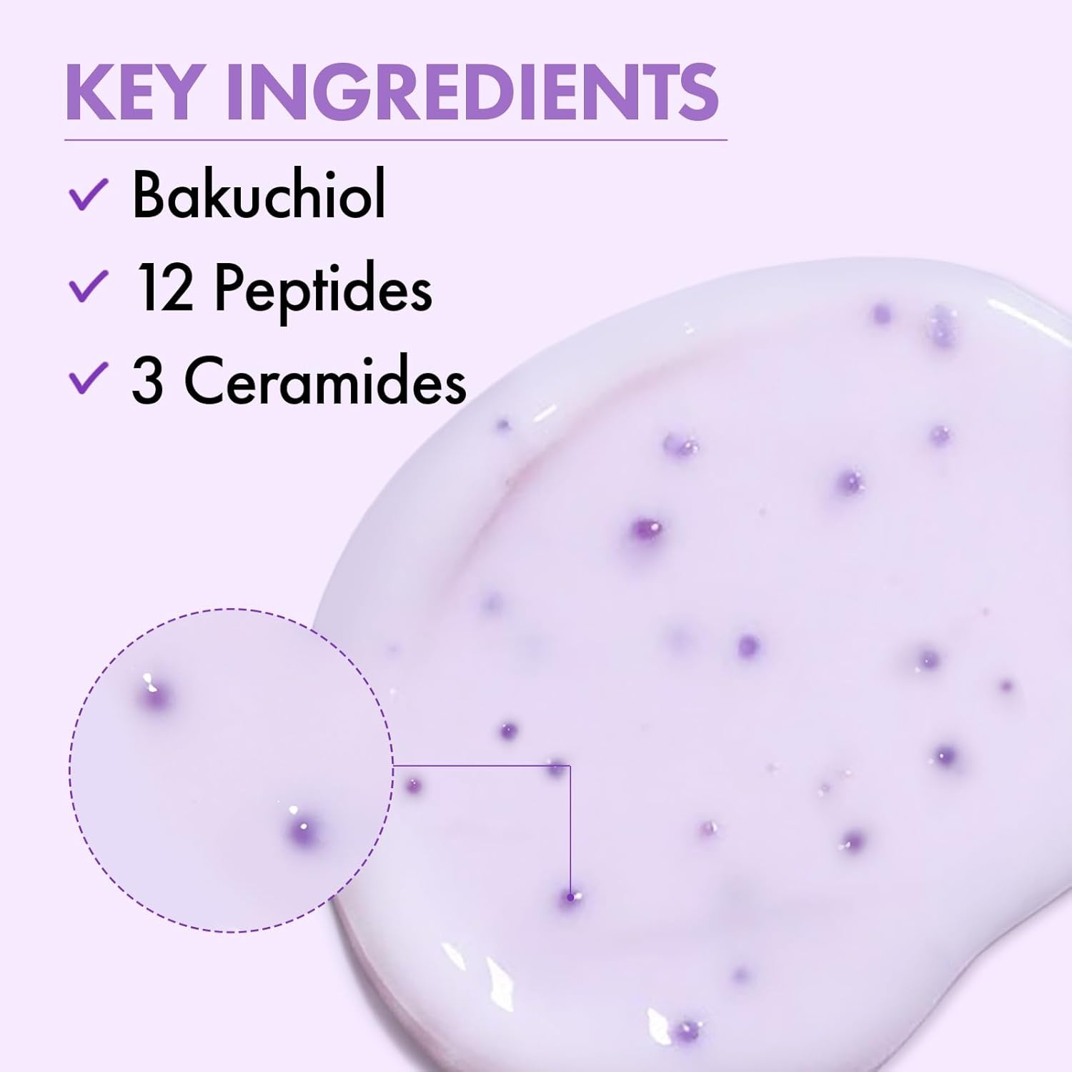 TOSOWOONG Bakuchiol Capsule Cream, High Purity Bakuchiol 5,000ppm, Retinol Alternative Wrinkle Care, Firming Anti Aging Moisturizer, 12 Peptides, 3 Ceramides, Korean Skincare, 50ml / 1.69 fl. oz. - view 3
