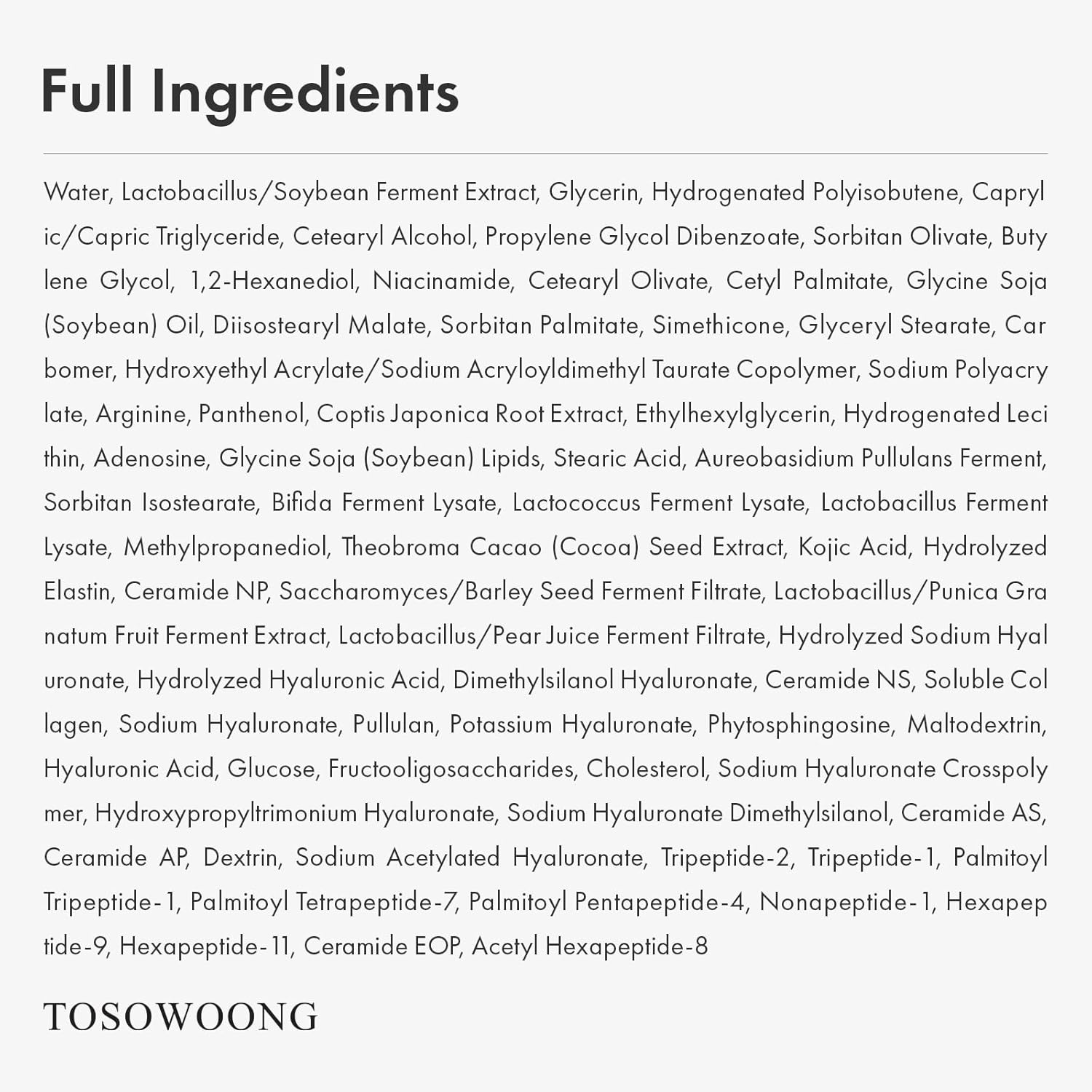 TOSOWOONG Glow Bean Face Cream, 63,844ppm Soybean Ferment Extract, Korean Skincare for Glass Skin, Moisturizer, Relief, Smooth, Nourished Skin, Anti-Aging, Hydrating, K Beauty, 50 ml / 1.69 fl. oz. - view 5