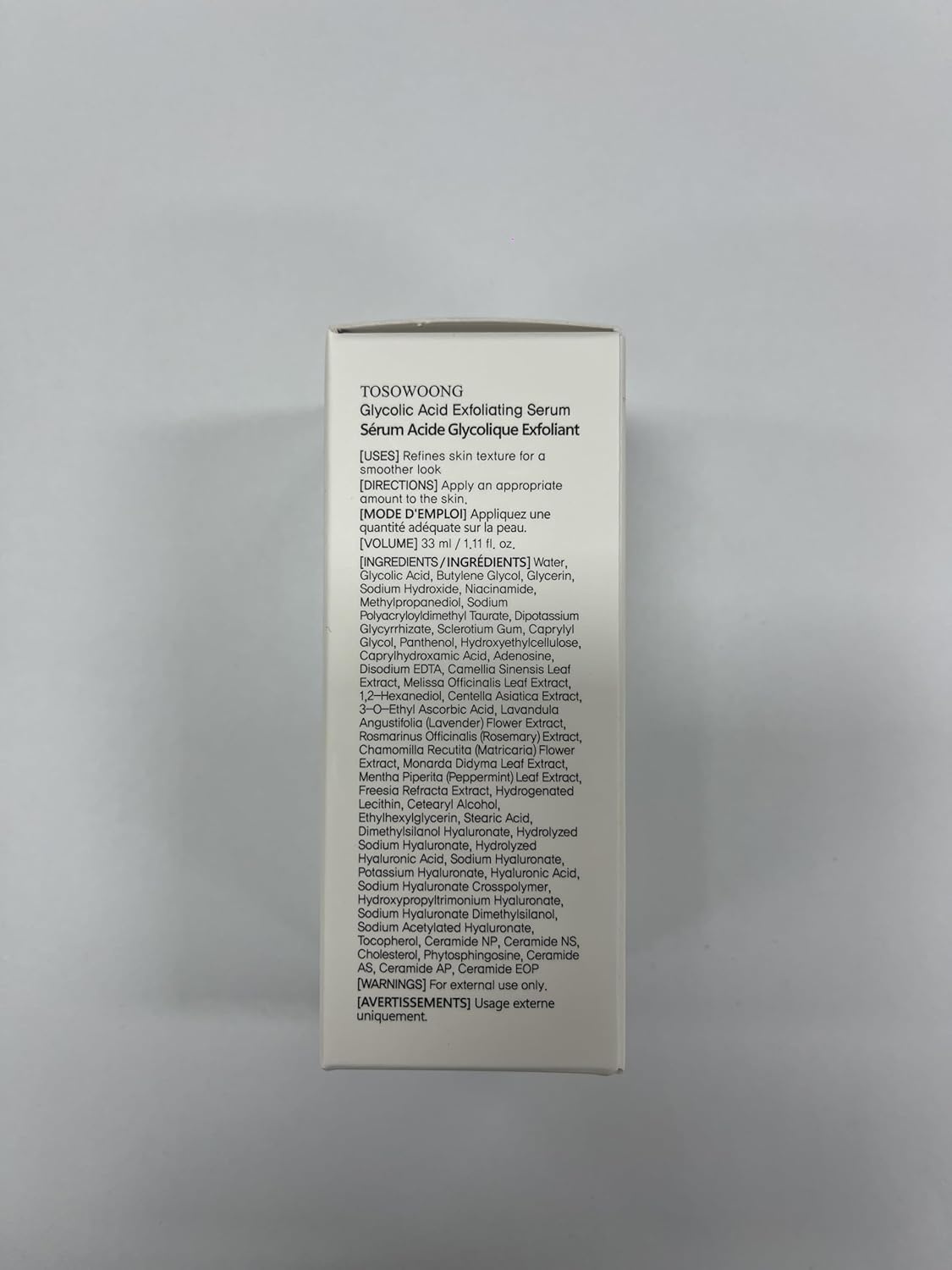 TOSOWOONG Glycolic Acid 10% Exfoliating Serum, AHA Skin Resurfacing Face Serum With Niacinamide, Vitamin E, Hyaluronic Acid For Textured Skin, Dark Spot, Glass Skin, Korean Skincare, 33 ml/1.11 fl.oz. - view 2