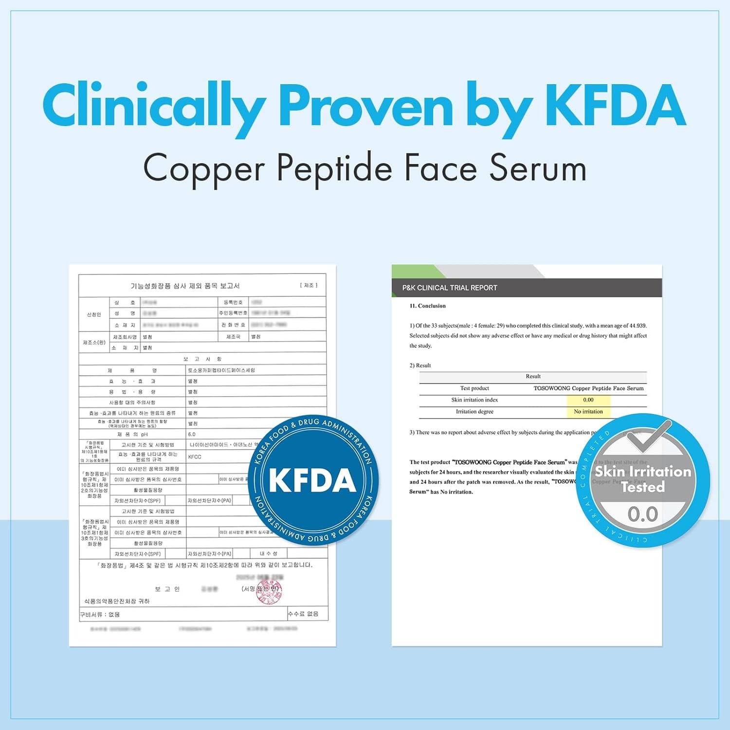 TOSOWOONG Copper Peptide Face Serum, Anti-Aging with Copper Tripeptide, GHK-Cu, 12 Multi-Peptide Formula for Fine Lines, Firming, Skin Elasticity, Hydrating, Korean Skincare, 33ml / 1.11 fl.oz. - view 4