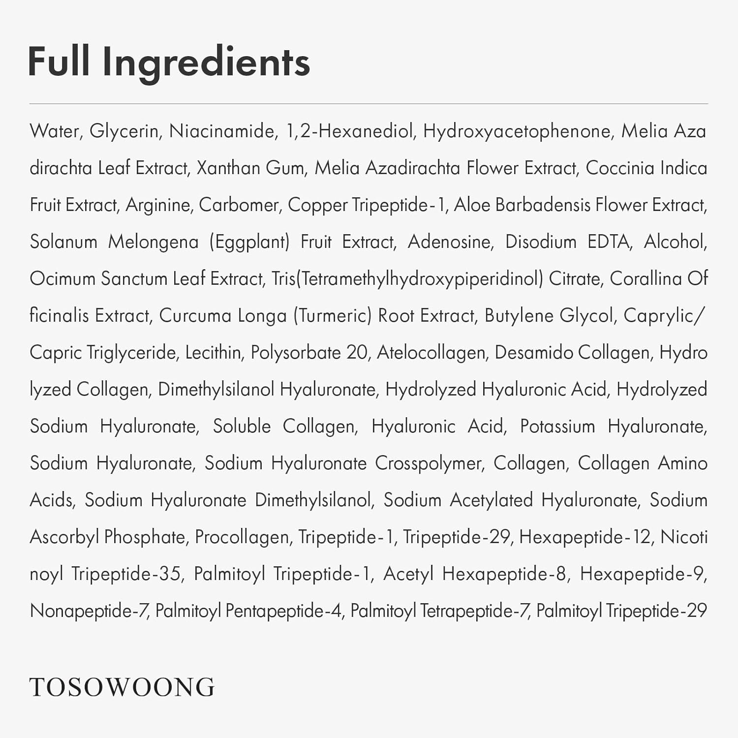 TOSOWOONG Copper Peptide Face Serum, Anti-Aging with Copper Tripeptide, GHK-Cu, 12 Multi-Peptide Formula for Fine Lines, Firming, Skin Elasticity, Hydrating, Korean Skincare, 33ml / 1.11 fl.oz. - view 5
