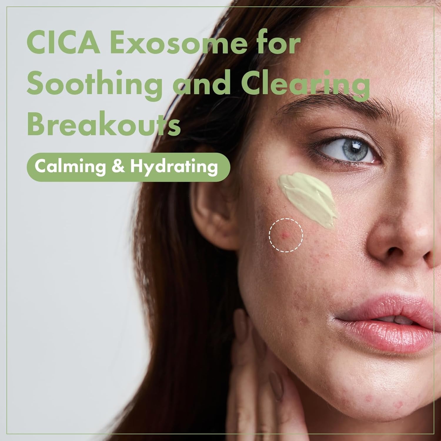 TOSOWOONG Exosome CICA Face Cream – Daily Soothing Moisturizer for Breakouts and Irritated Skin, Fast-Acting, Lightweight Korean Skincare for Redness and Blemish-Prone Skin, 50ml / 1.69 fl. oz.