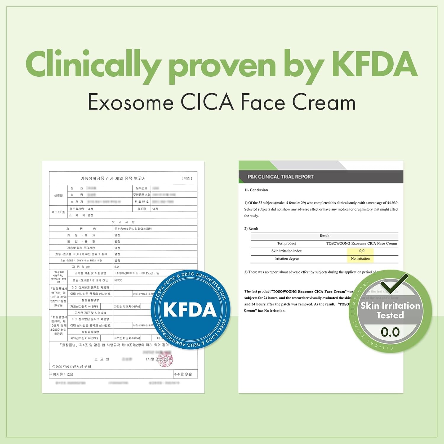 TOSOWOONG Exosome CICA Face Cream – Daily Soothing Moisturizer for Breakouts and Irritated Skin, Fast-Acting, Lightweight Korean Skincare for Redness and Blemish-Prone Skin, 50ml / 1.69 fl. oz. - view 4