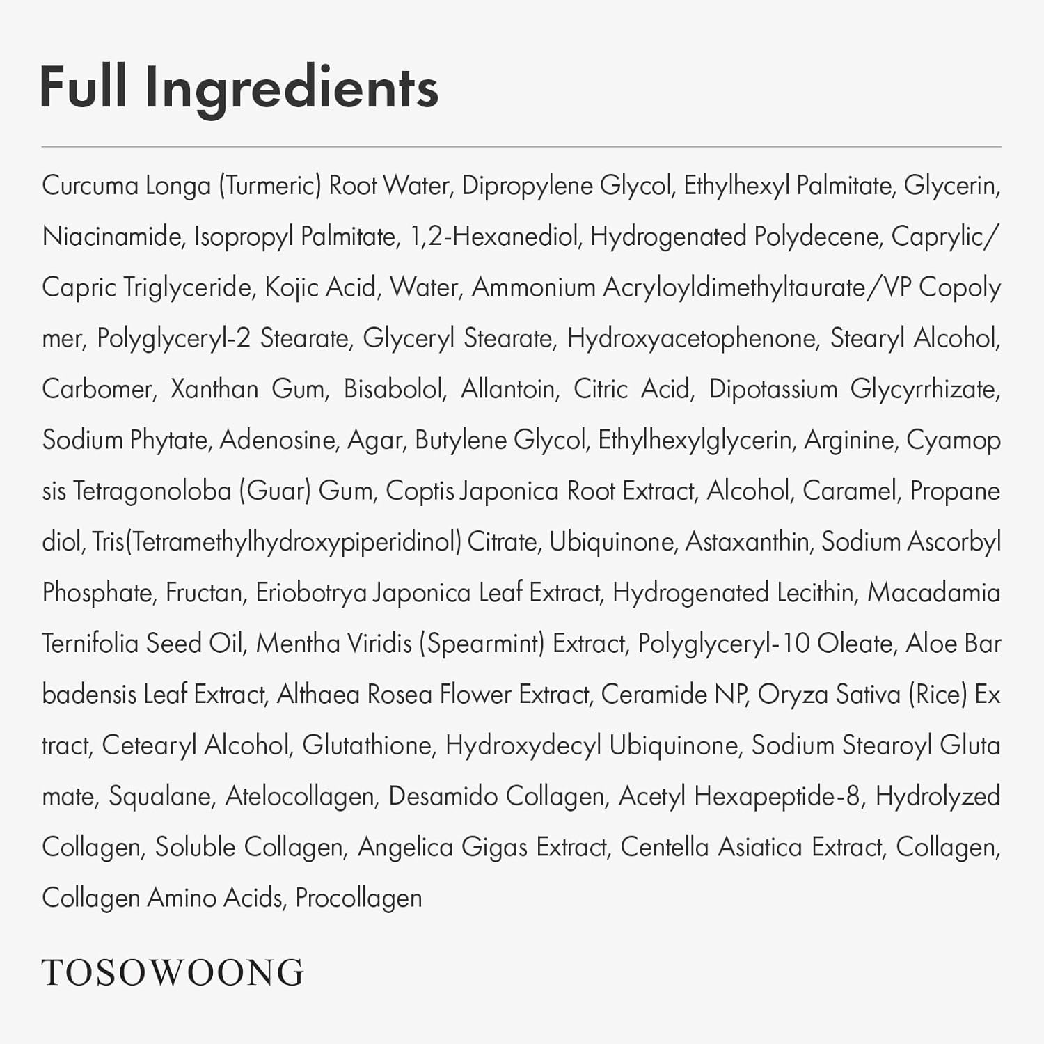 TOSOWOONG Kojic Acid Turmeric Cream, 99% Purity Kojic Acid 7,000ppm, 660,941ppm Turmeric, Dark Spot Corrector Capsule for Hyperpigmentation & Even Skin Tone Care, Korean Skincare, 50ml / 1.69 fl. oz. - view 5