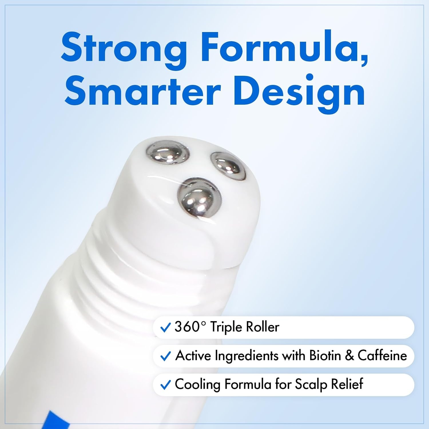 TOSOWOONG Real Relief Rolling Serum, Hair Growth Serum Roll On with Biotin, Caffeine, Panthenol, Menthol, Soothes Itchy, Flaky Scalp, Non-Greasy, Lightweight, Korean Skincare, 20ml / 0.67 fl. oz. - view 3